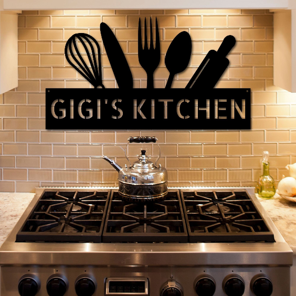 Personalized Kitchen Metal Signs