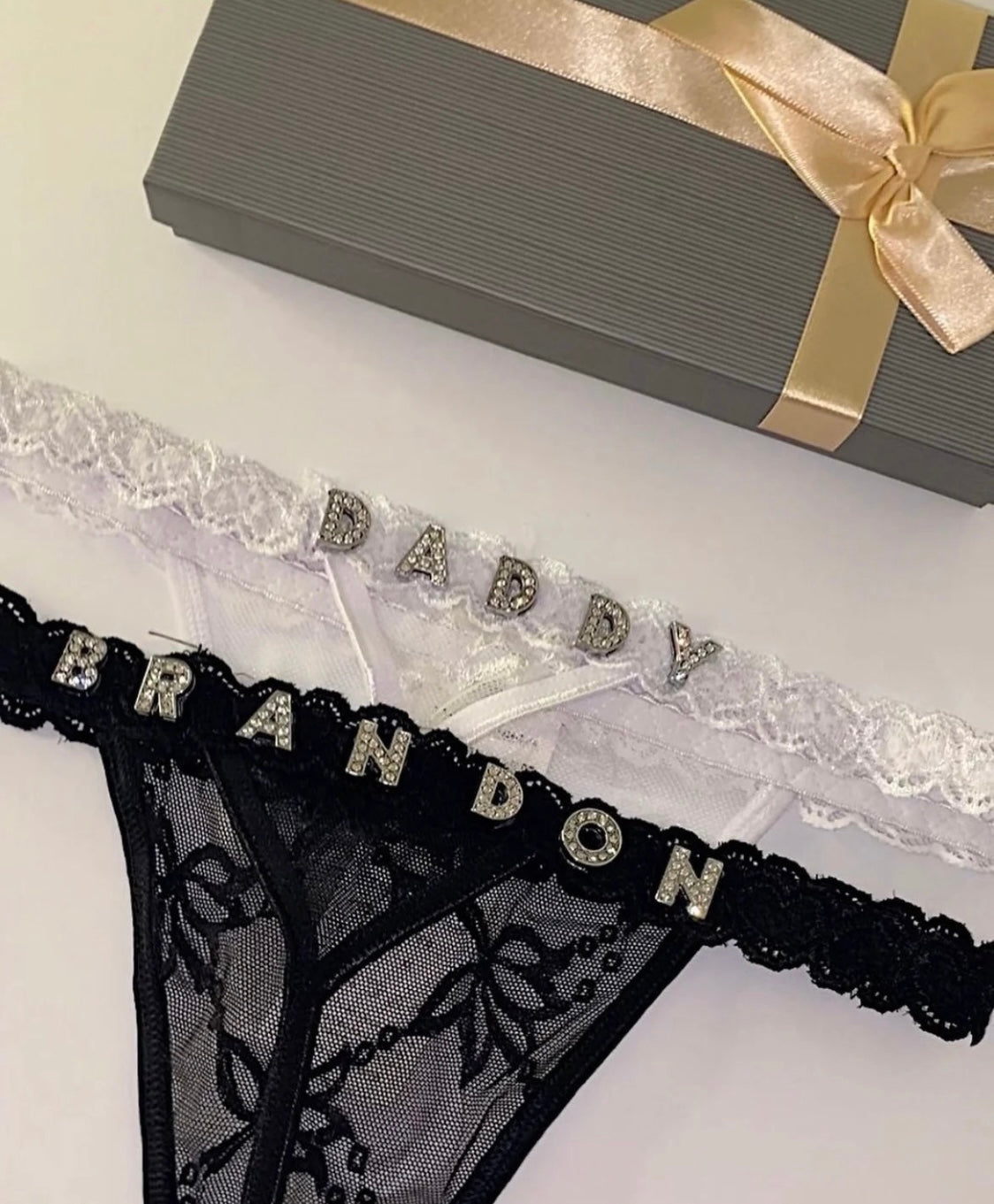 Custom Crystalized Thong Personalized Thong with Name