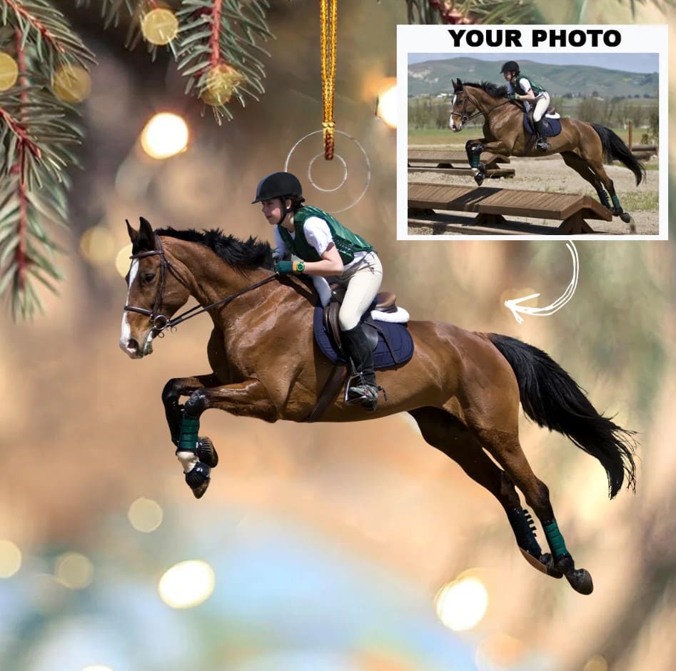 Customized Your Photo Ornament – Personalized Photo Mica Ornament – Christmas Gifts For Family Member