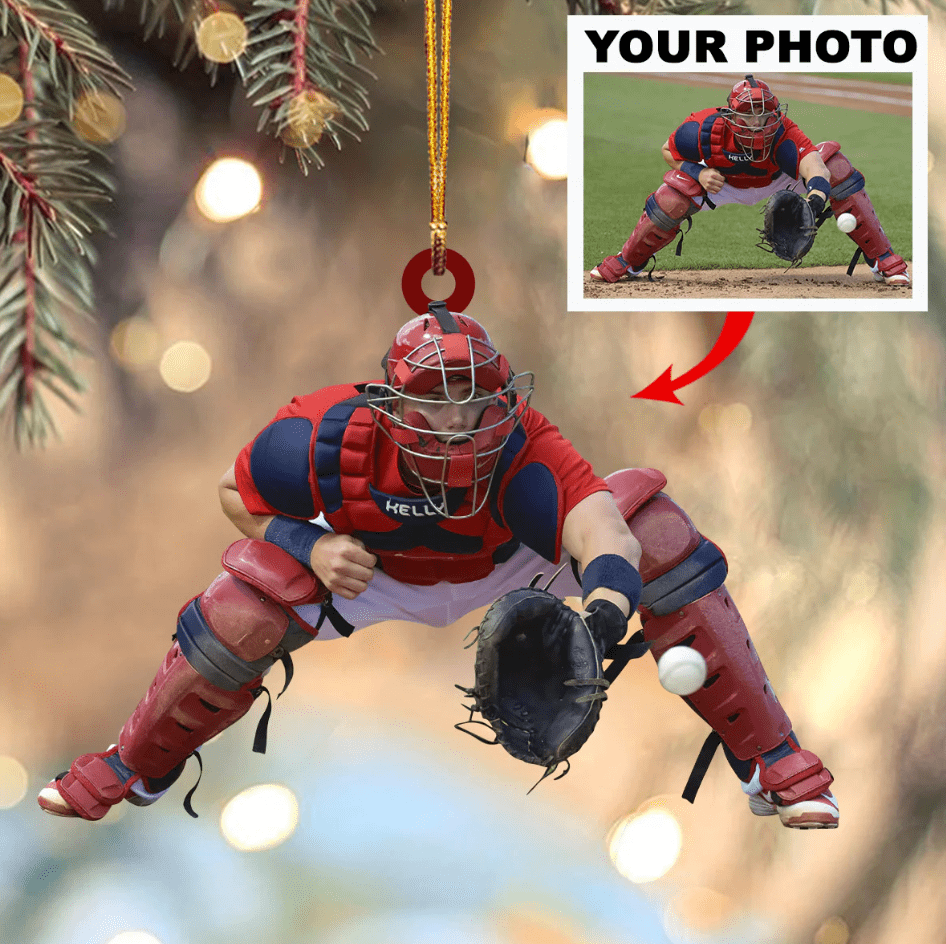 Customized Your Photo Ornament – Personalized Photo Mica Ornament – Christmas Gifts For Family Member