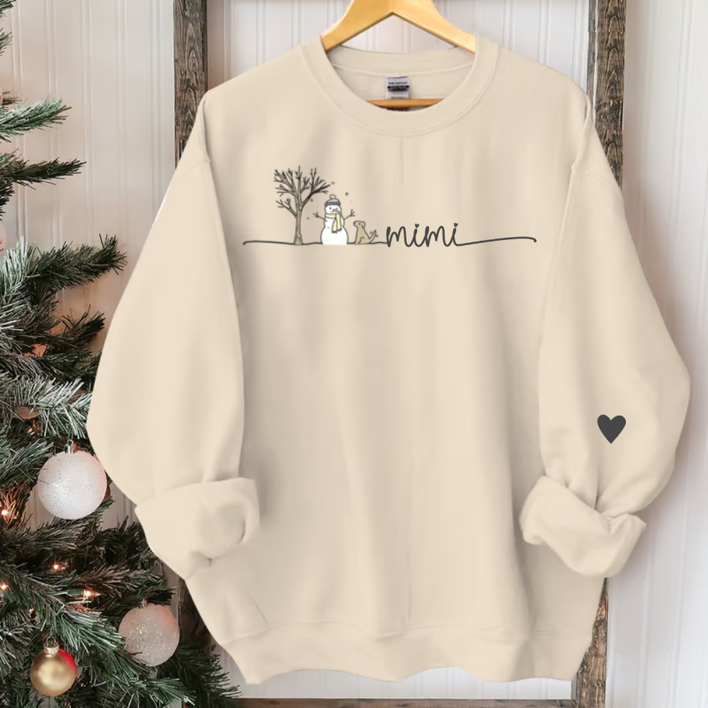 Mimi Christmas Snowman And Grandkids Sweatshirt, Hoodie