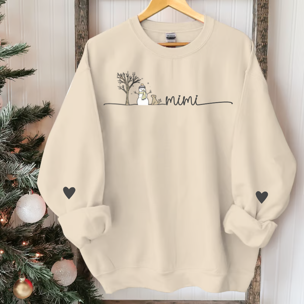 Mimi Christmas Snowman And Grandkids Sweatshirt, Hoodie