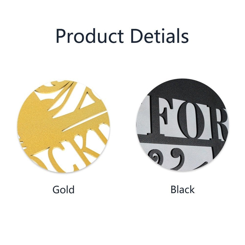 Personalized Monogram Split Letter Name Infinity Heart Metal Sign for Your Love