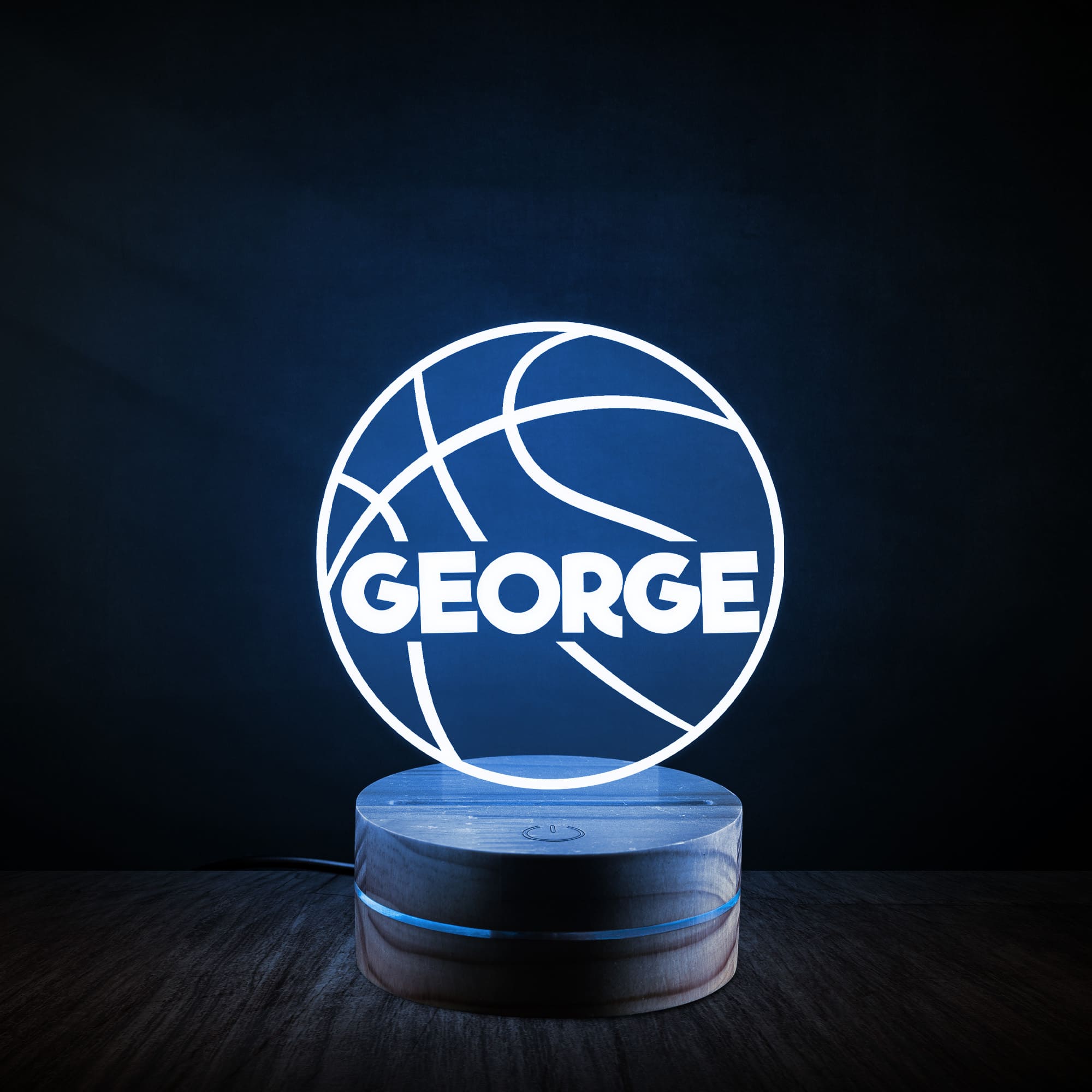 Personalized Sports Themed Night Light