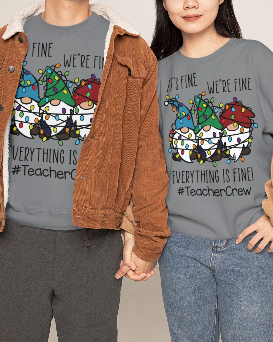 Personalized Christmas Shirts :"IT'S FINE,WE're FINE ,EVERYTHING IS FINE"