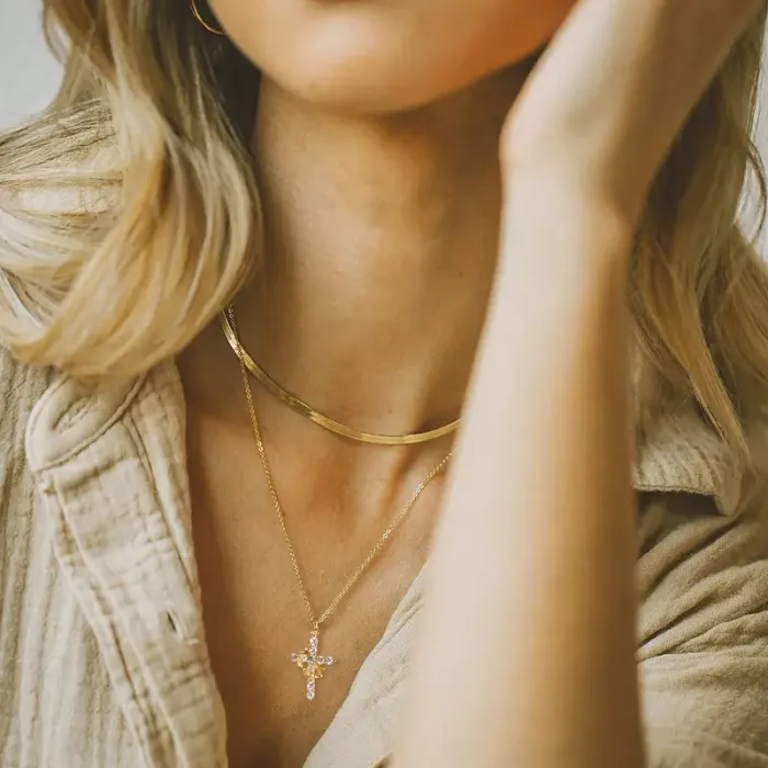 ❤️Rotatable Crown Cross Pendant Necklace❤️