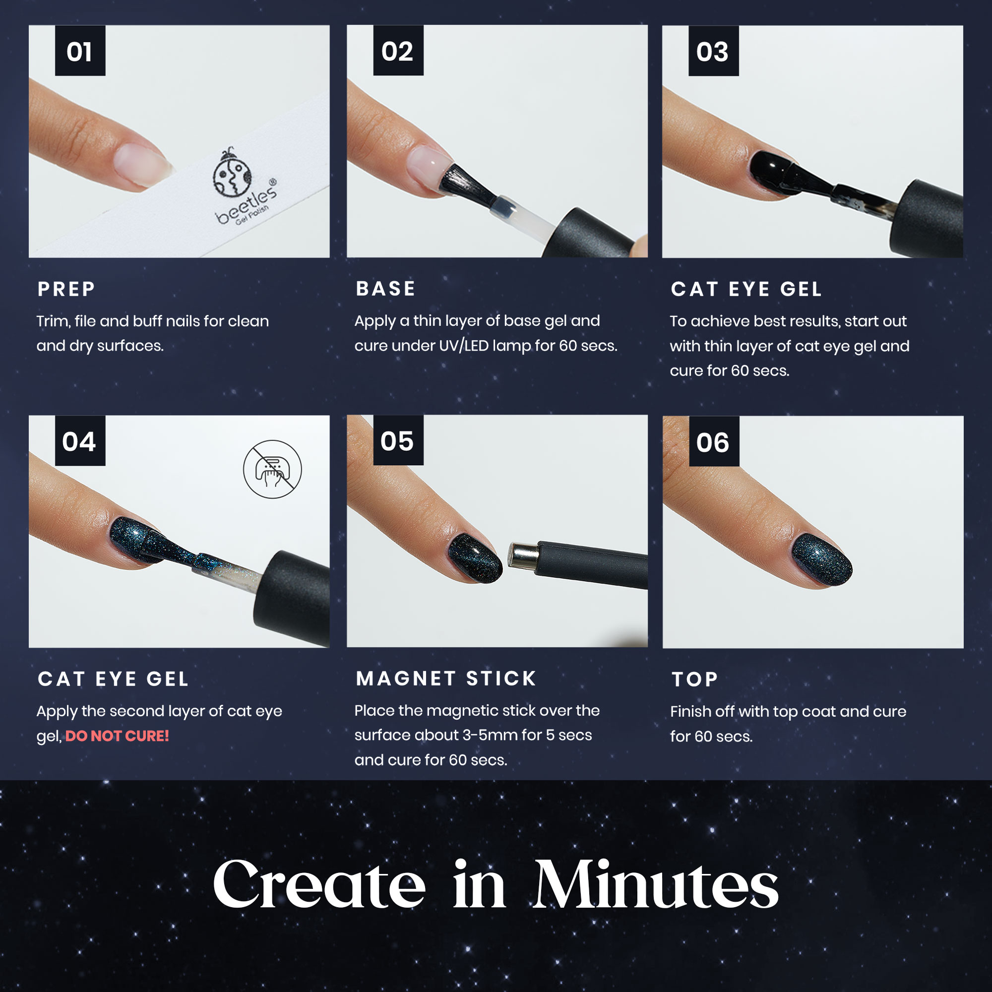 Galaxy Colors Cat Eye Gel Polish-88900-图片alt01