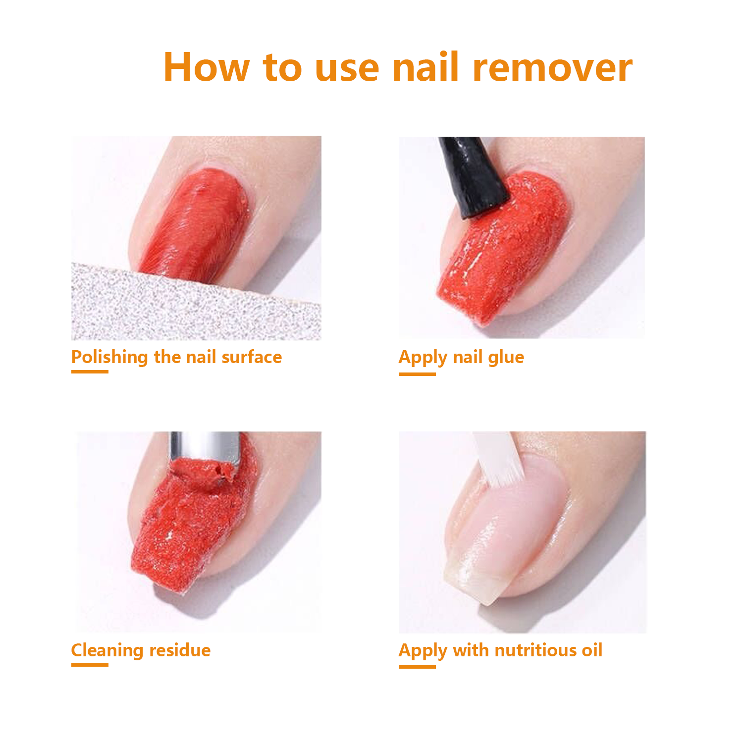 15ML Gel Nail Polish Remover Set, Gel Polish Remover for Nails, Professional Remove Gel Nail Polish, Quick & Easy Polish Remover In 2-3 Minutes