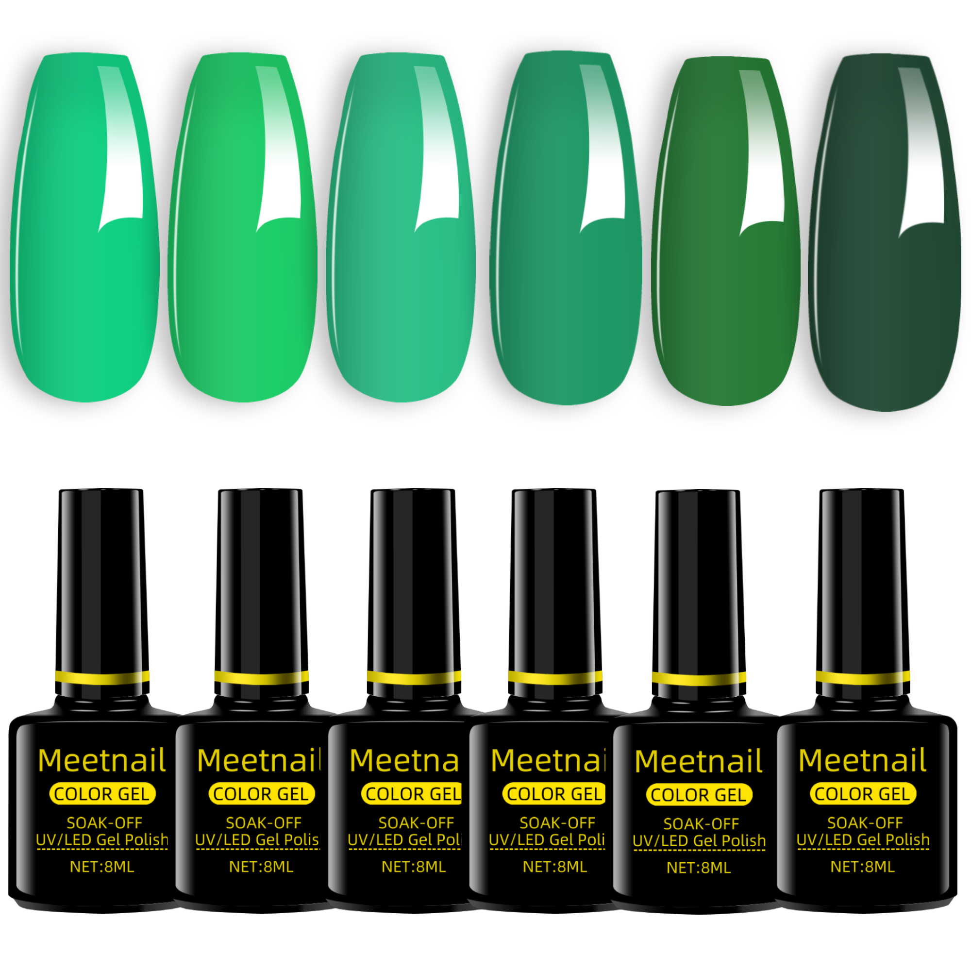 36 PCS Gel Nail Polish Set with Base Glossy and Matte Top Coat Multicolored Gel Nail Long Lasting Suitable for All Seasons