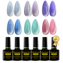 6 Pcs Cat Eye Nail Gel Polish