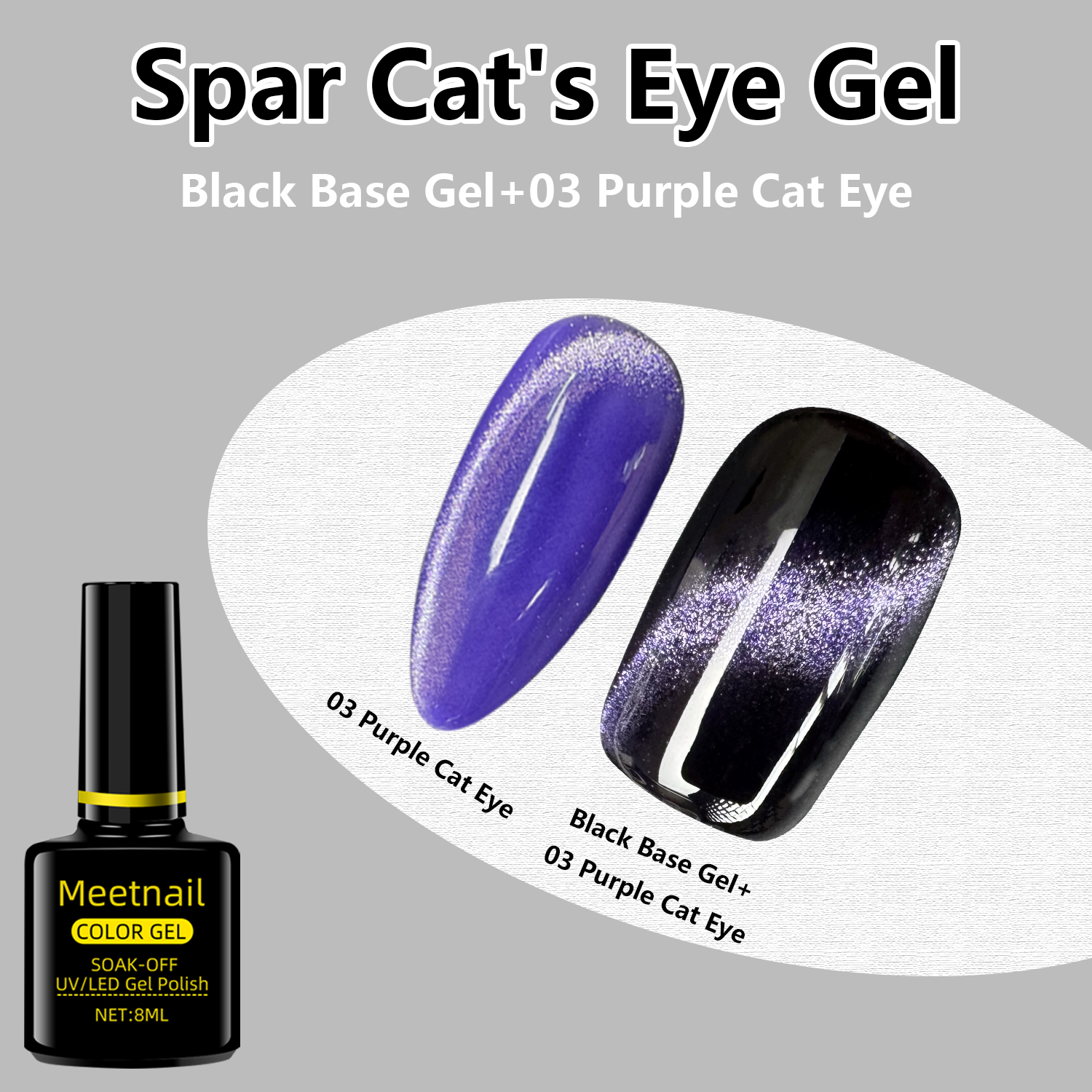 Cat Eye Gel Nail Polish, 6 Colors Cat Eye Glitter Gel Polish Set Neon Red Pink Purple Blue Green with Magnet Velvet Gel Kit Soak Off UV French Nail Art Manicure Gift for Women