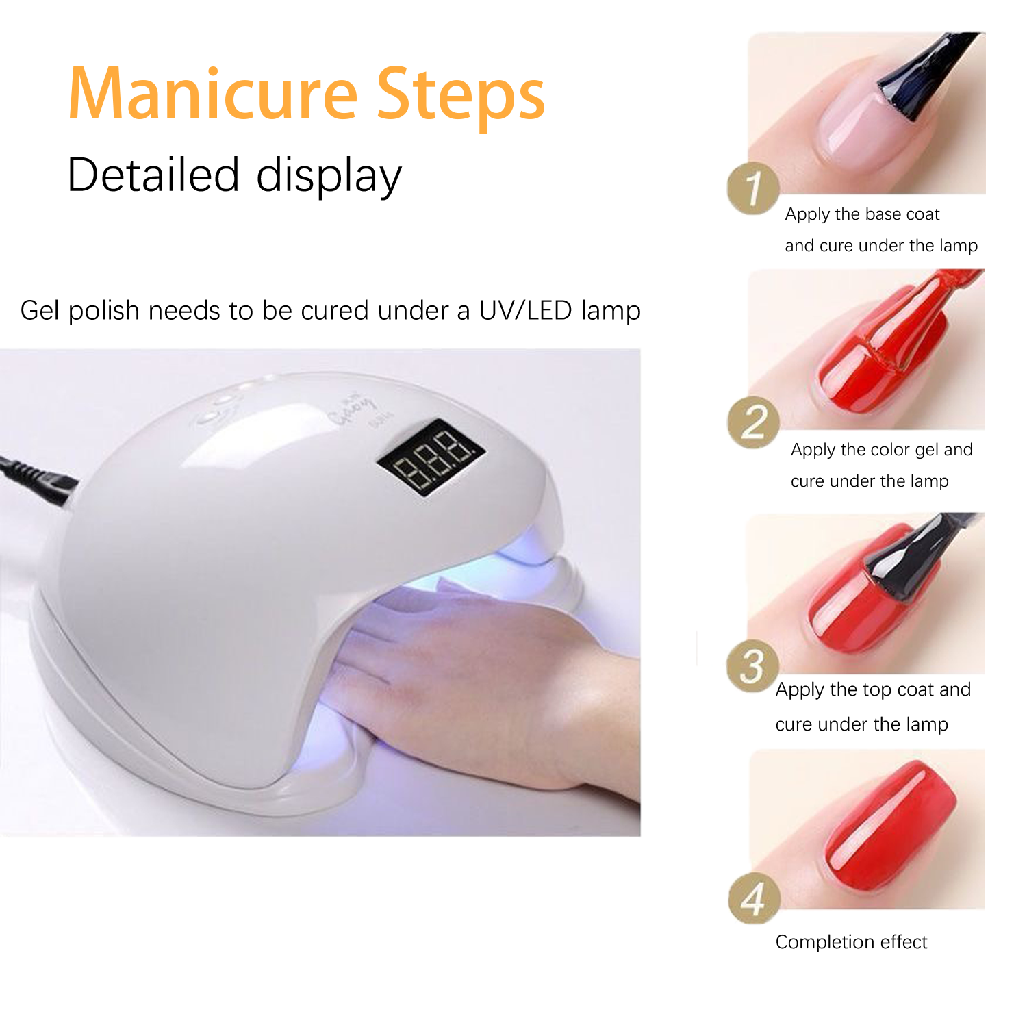 Nail Polish Kit with UV Lamp and Drill Starter Kit 36 Colors Gel Nail Polish Nail Art Gel Manicure Kit