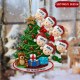 2024 New Release - Peeking Family Personalized Flat Acrylic Christmas Tree Ornaments（层级关系）