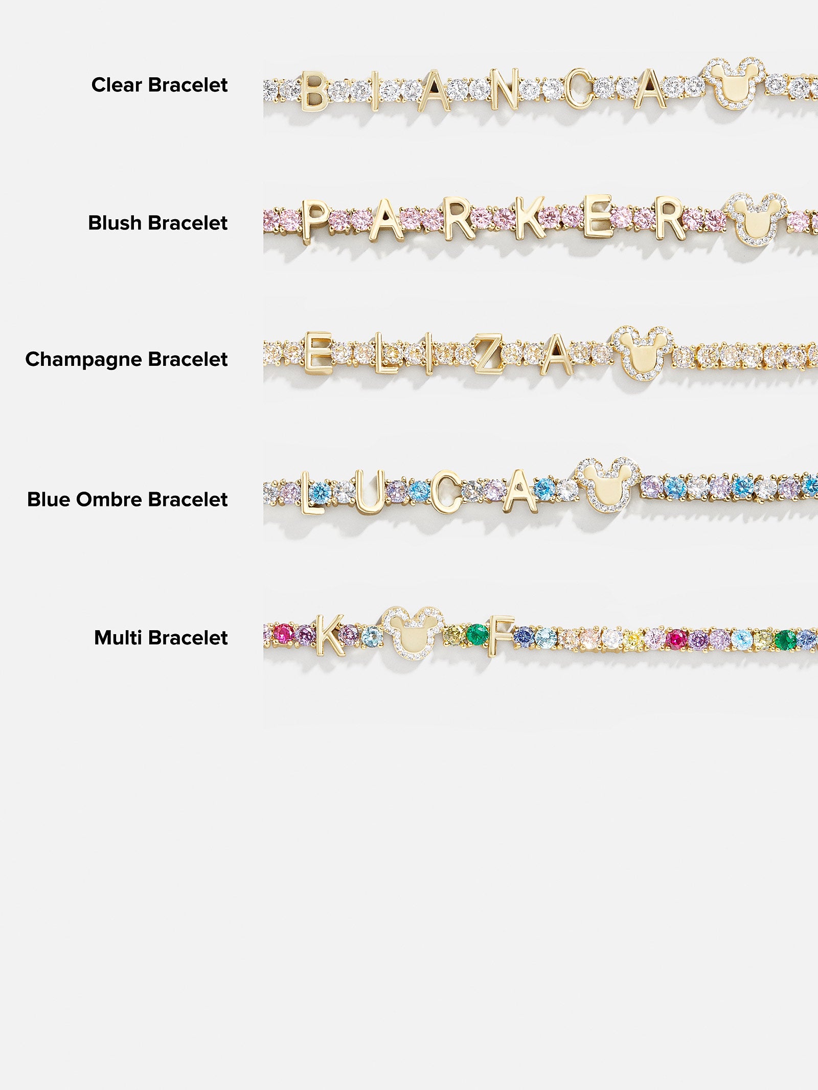 Disney Custom Tennis Bracelet