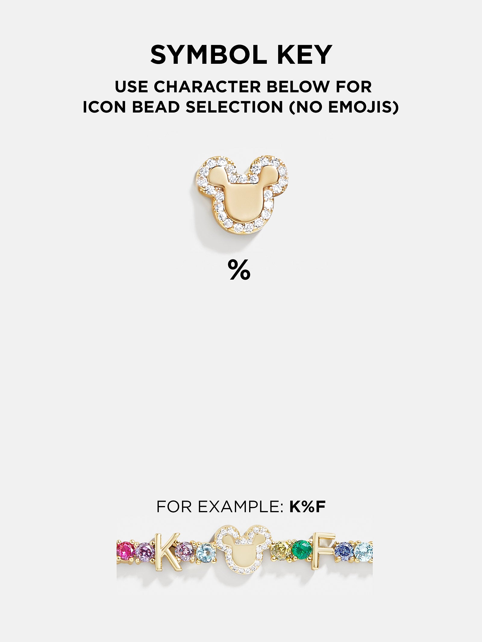 Disney Custom Tennis Bracelet