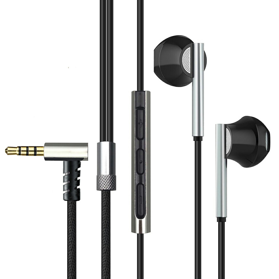 okcsc T32 有線イヤホン 3.5mm マイク付き  Tepyc  3.5mm+Tepyc 2in1　Android/IOSに適用 通話可能 TPE素材  PCイヤホン ケーブル長さ1.2Ｍ 音量調整
