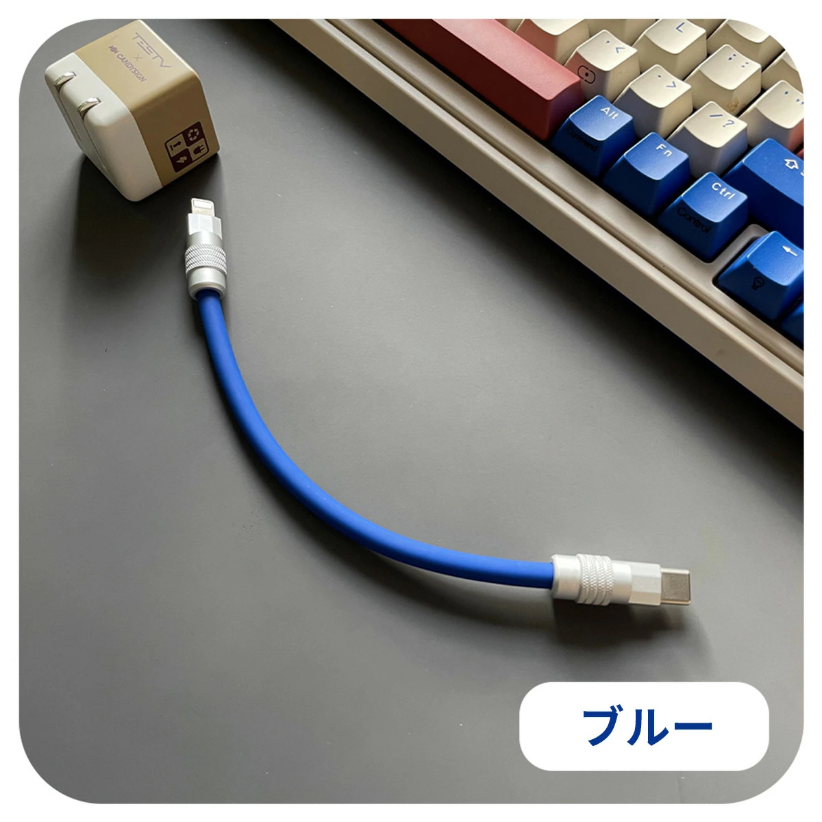 okcsc USB C ケーブル PD対応 60W 超急速充電 タイプC ケーブル Type-c ケーブル Type C to C ケーブル 断線防止  高速データ転送 充電ケーブル Samsung MacBook Air Pro iPad Pro Mini Xiaomi OPPO Huawei Sony Xperia Google Pixel Switch等Type-C機種対応【約25cm】
