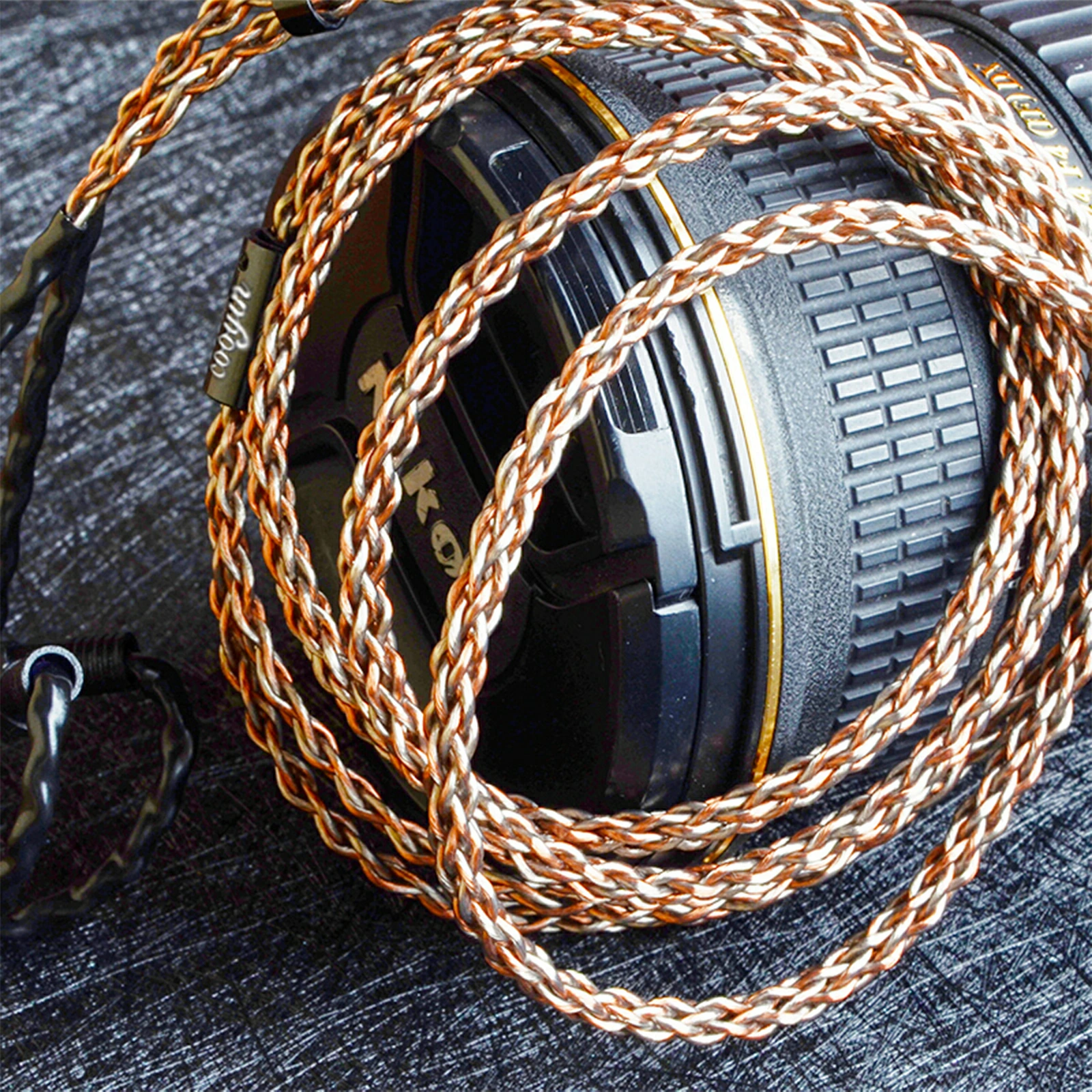 cooyin リケーブル 2Pin SENNHEISER ゼンハイザー IEシリーズ イヤホンケーブル 8芯 単結晶銅＋銀メッキ単結晶銅 Sennheiser用 IE80S・IE80・IE8・IE8I・IE80SBT 等に適合