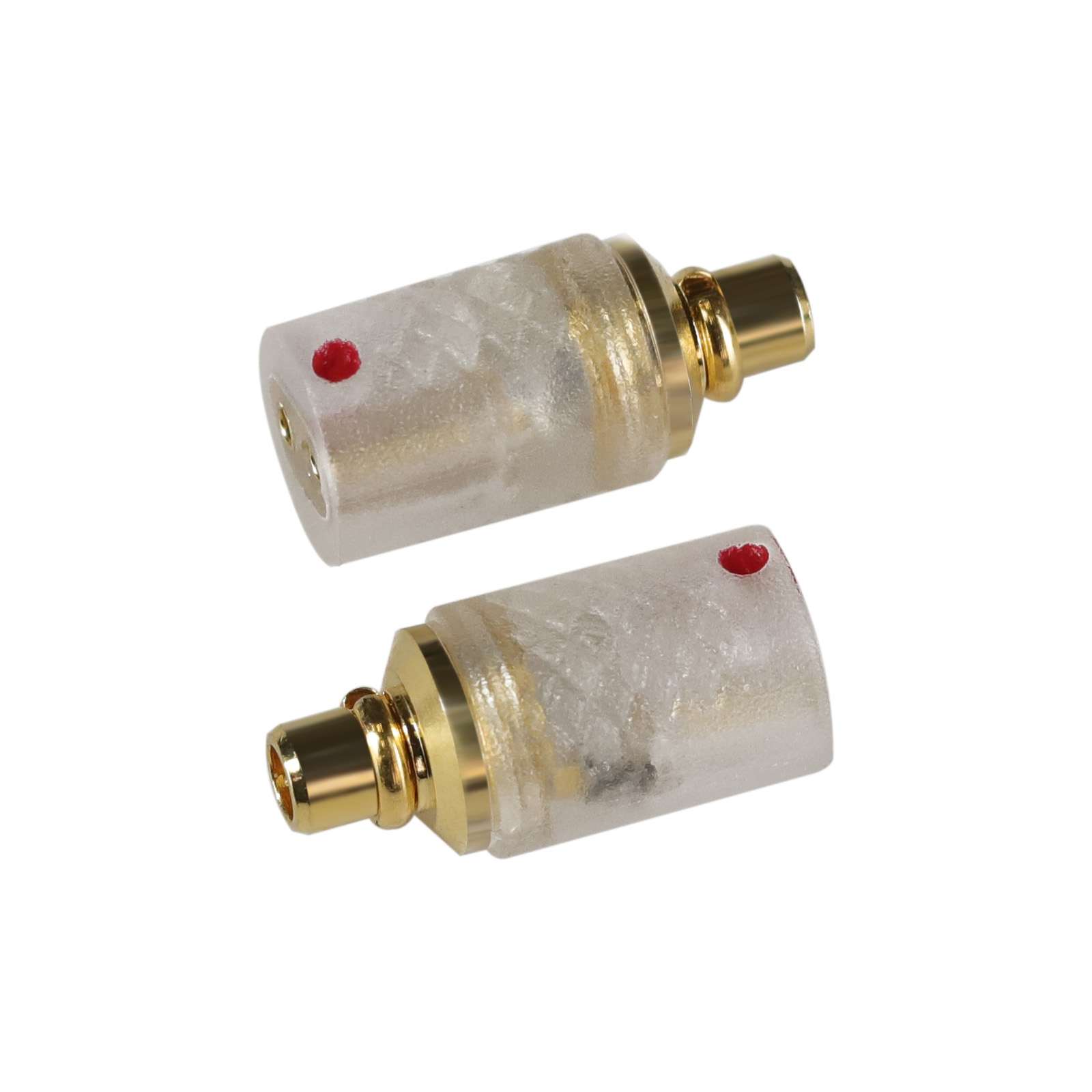 okcsc IE300/MMCX(オス) to 0.78(メス) アダプター コネクター 金メッキプラグ 統合成形技術 音質劣化なし簡潔 精緻 線材テスト作業用 ミニタイプ SENNHEISER IE200/IE300/IE600/IE900 AKG N5005 N30 N40..などに対応