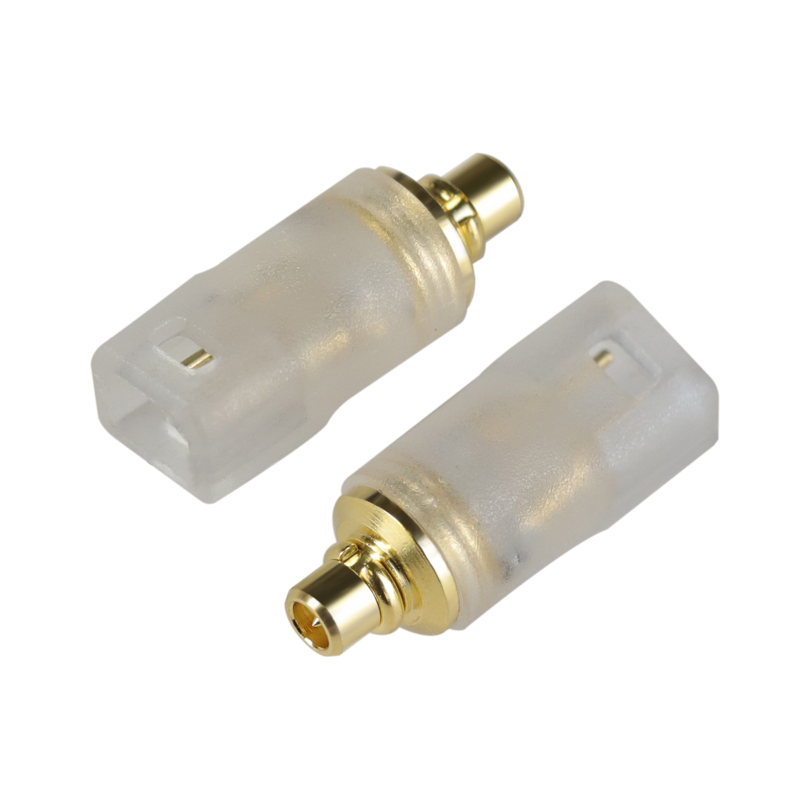okcsc IE300/MMCX(オス) to IM(メス) アダプター コネクター 金メッキプラグ 統合成形技術 音質劣化なし簡潔 精緻 線材テスト作業用 ミニタイプ SENNHEISER IE200/IE300/IE600/IE900 AKG N5005 N30 N40..などに対応