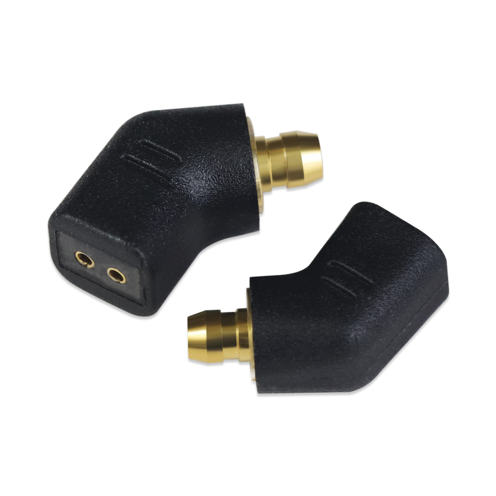 okcsc 0.78 2PIN 変換コネクター  アダプター  Pentaconn EAR（オス）to 0.78 2PIN コネクタ（メス） 2個セット ブラック/透明 音質劣化なし 簡潔 精緻 線材テスト作業用SHUOER CONDUCTOR SINGER SOLOIST EJ07...に対応