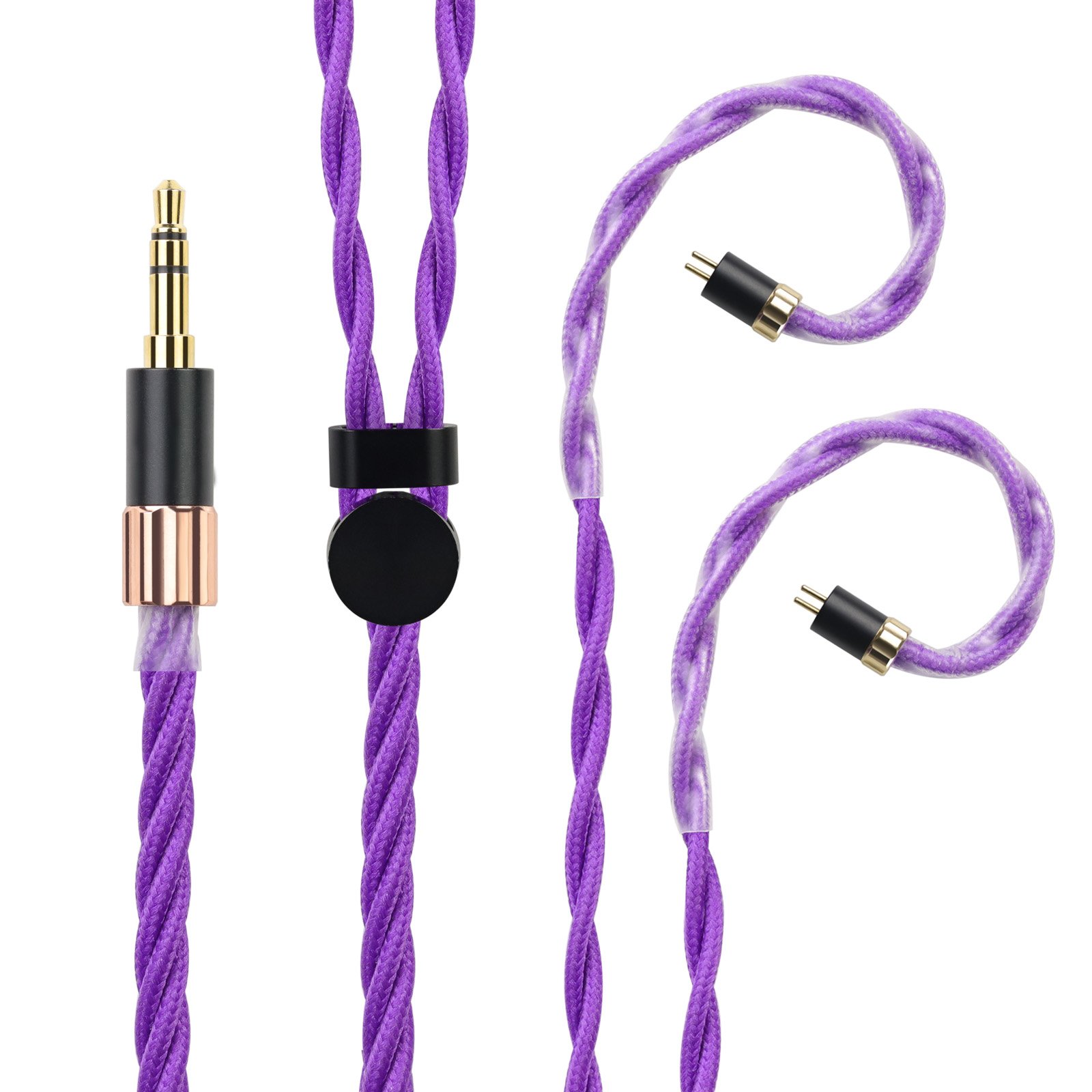 OKCSC AL65P リケーブル MMCX 2PINケーブル イヤホン HIFI音質  単結晶銀 Litz編み込み構造  などに適合する HiFi 音質 HiFi イヤホン 専用   3.5mm 4.4mm