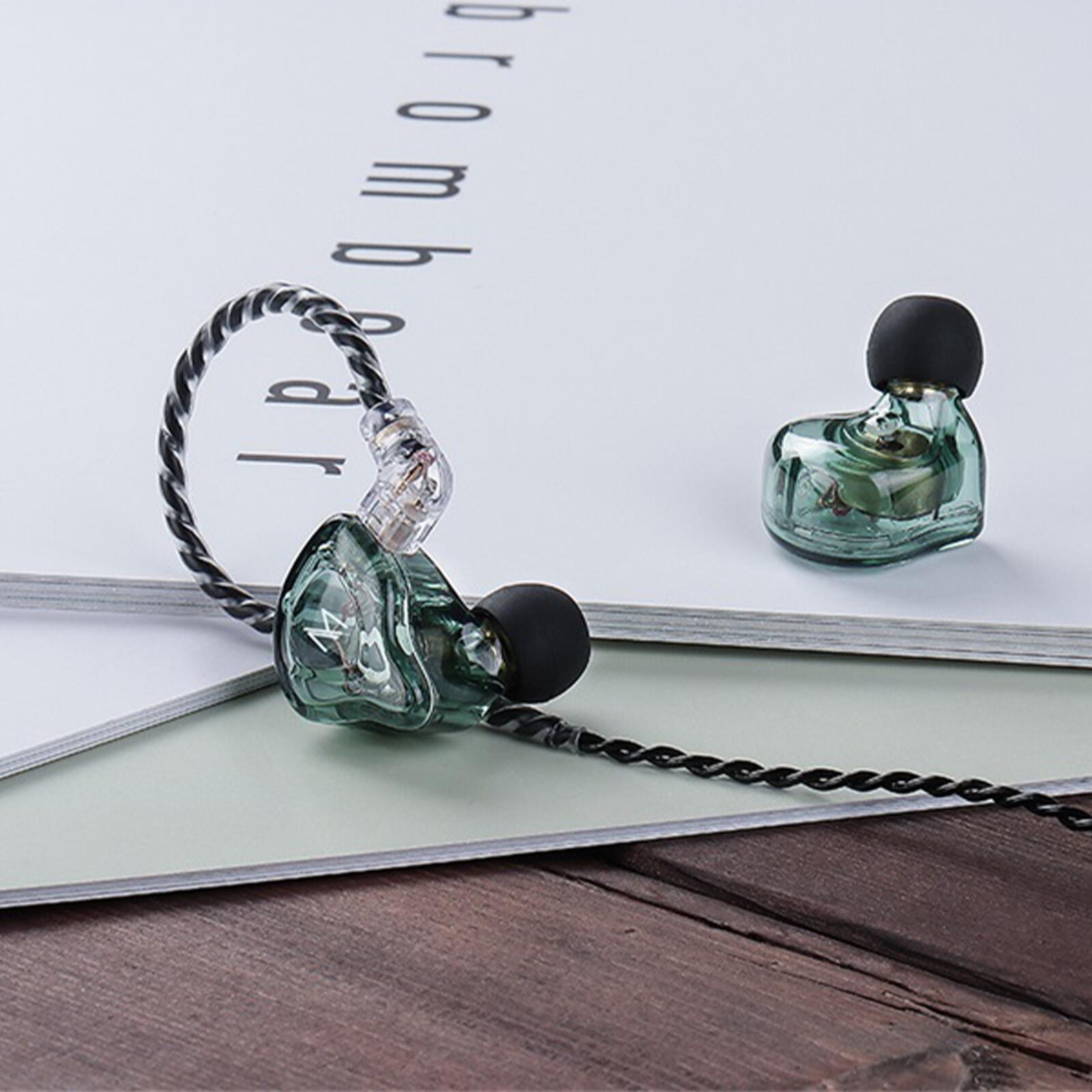 TRN TM1 イヤホン Hi-FI イヤホン ダイナミックドライバー インイヤーイヤホン マイク付き ダイナミックドライバー2Pin　3.5mm 金メッキ コンタクト 1.25mケーブル 交換式プラグ 人間工学に基づく設計