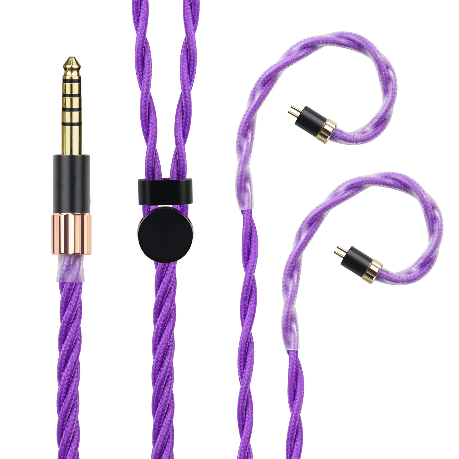 OKCSC AL65P リケーブル MMCX 2PINケーブル イヤホン HIFI音質  単結晶銀 Litz編み込み構造  などに適合する HiFi 音質 HiFi イヤホン 専用   3.5mm 4.4mm