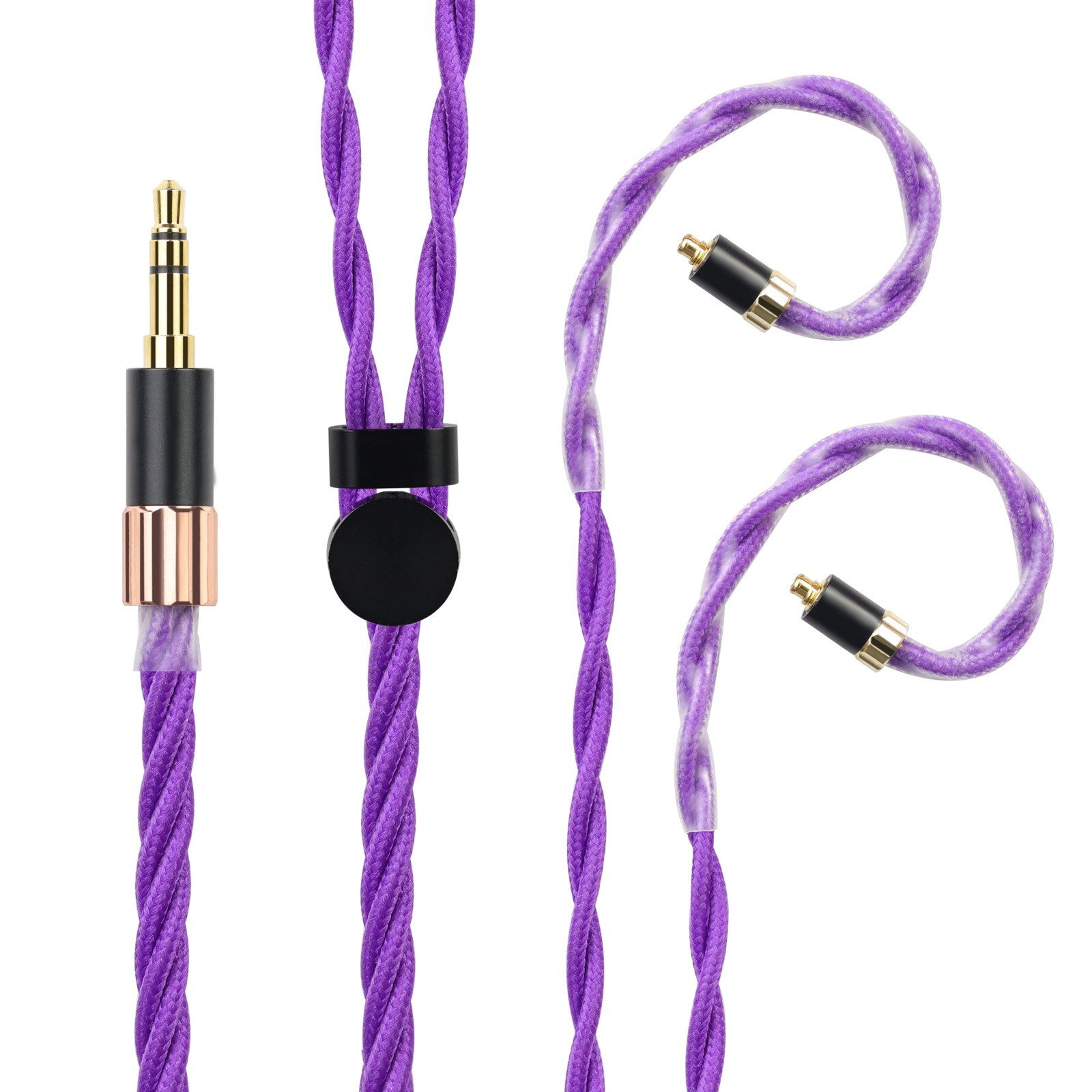 OKCSC AL65P リケーブル MMCX 2PINケーブル イヤホン HIFI音質  単結晶銀 Litz編み込み構造  などに適合する HiFi 音質 HiFi イヤホン 専用   3.5mm 4.4mm