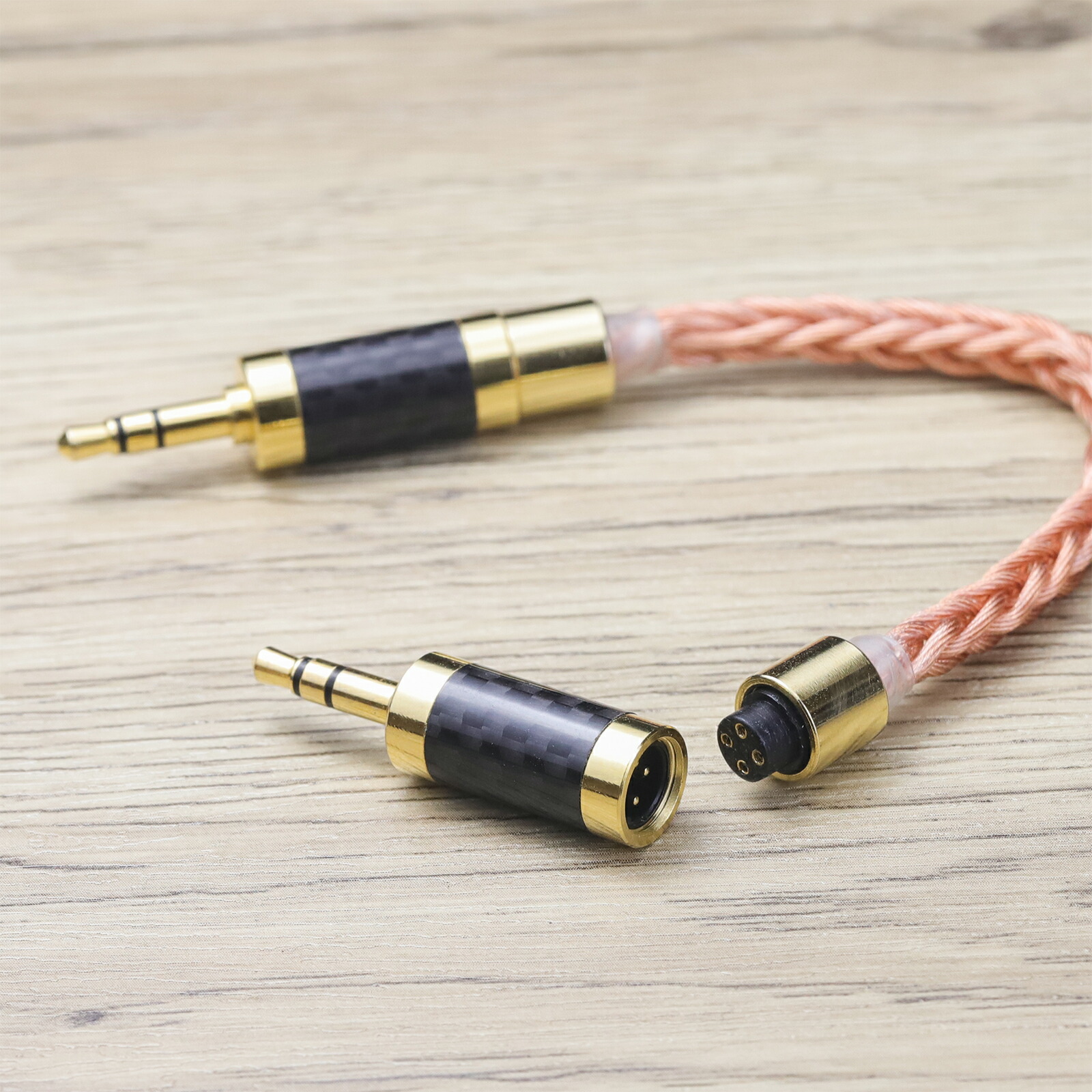 cooyin allin1 aux 万能 オーディオケーブル 変換ケーブル イヤホンジャック 変換 2.5mm 3.5mm 4.4mm（オス）- 2.5mm 3.5mm 4.4mm（オス） 8芯 OFC 金メッキ イヤホン・ヘッドホン、アンプ、オーディオプレーヤー等に適用