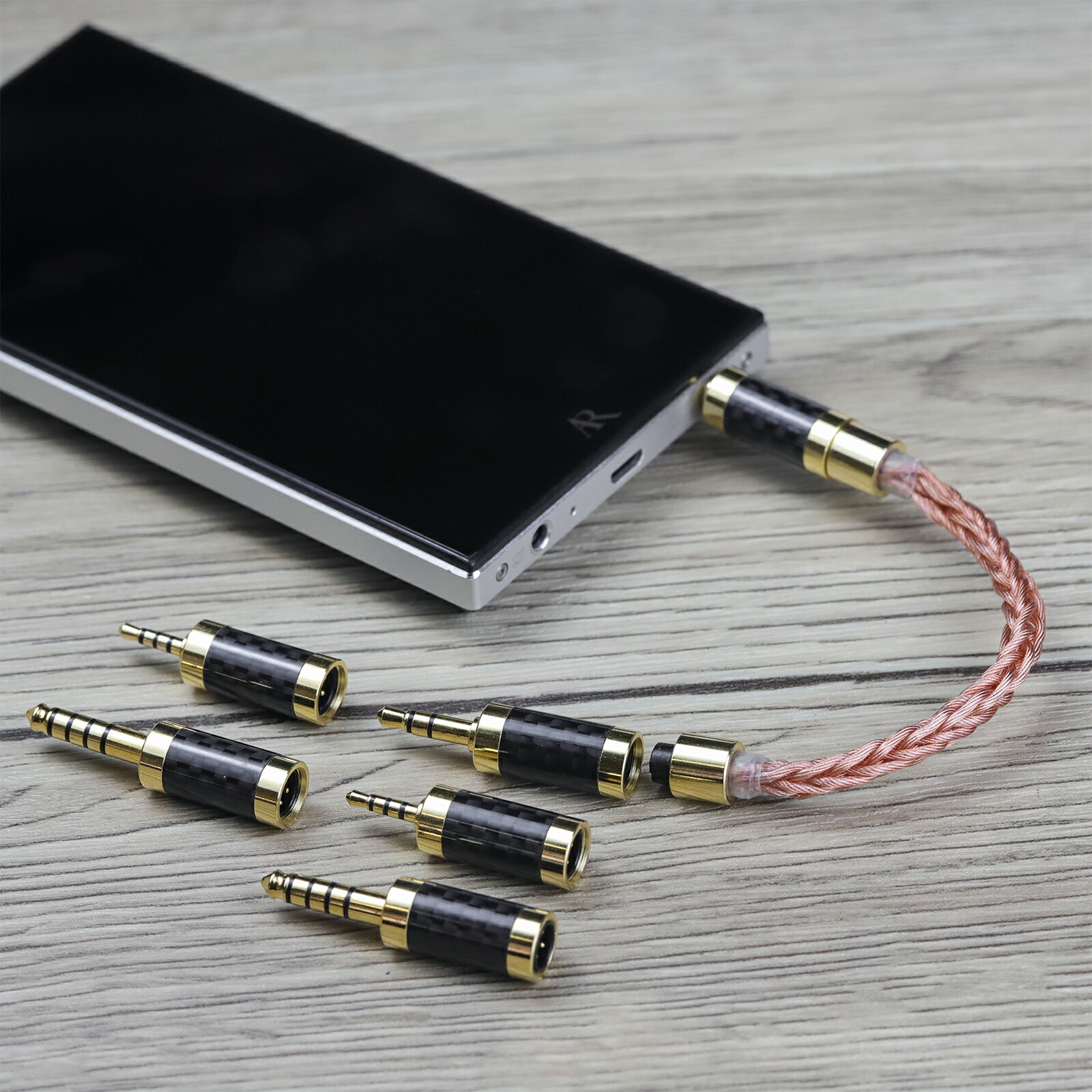 cooyin allin1 aux 万能 オーディオケーブル 変換ケーブル イヤホンジャック 変換 2.5mm 3.5mm 4.4mm（オス）- 2.5mm 3.5mm 4.4mm（オス） 8芯 OFC 金メッキ イヤホン・ヘッドホン、アンプ、オーディオプレーヤー等に適用