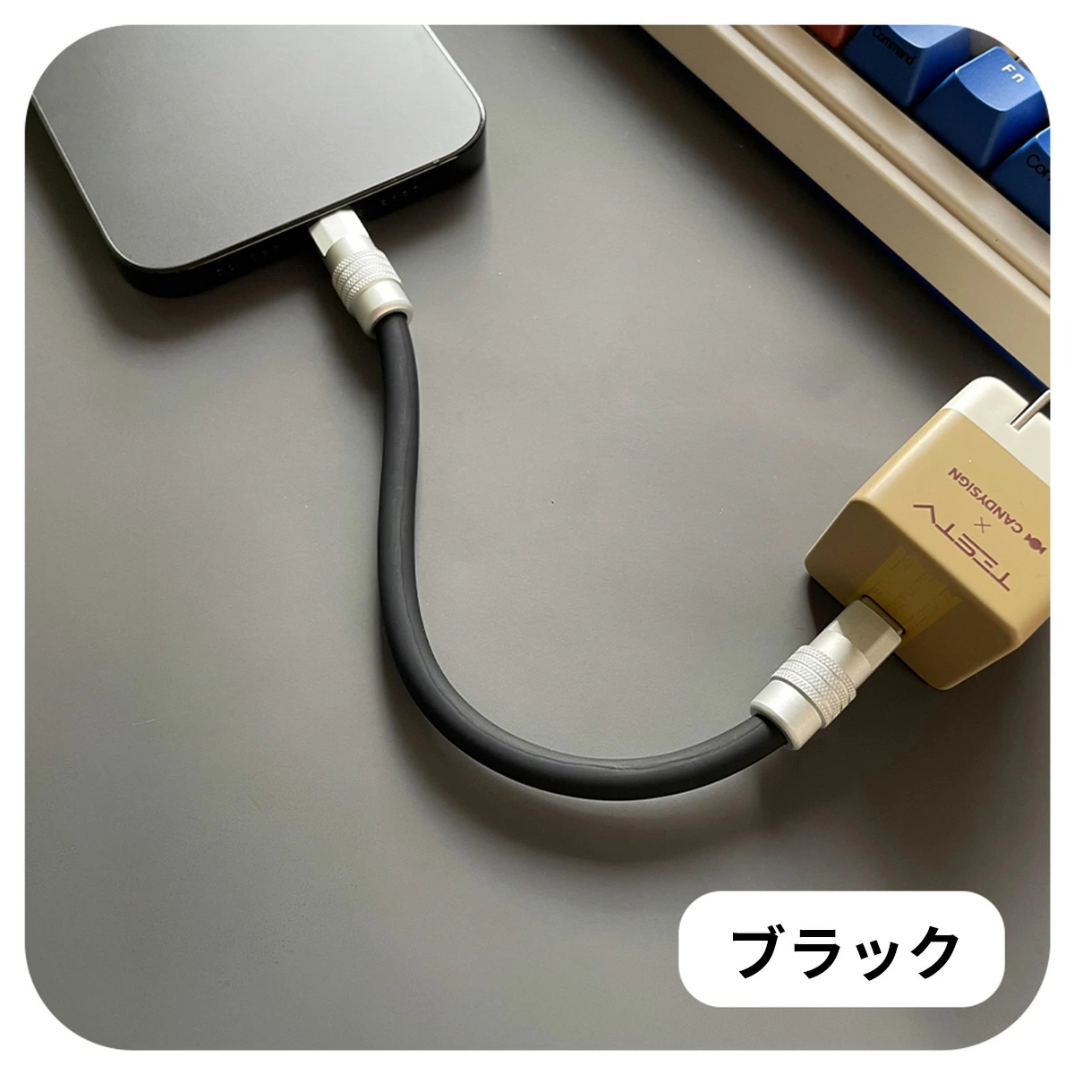 okcsc USB C ケーブル PD対応 60W 超急速充電 タイプC ケーブル Type-c ケーブル Type C to C ケーブル 断線防止  高速データ転送 充電ケーブル Samsung MacBook Air Pro iPad Pro Mini Xiaomi OPPO Huawei Sony Xperia Google Pixel Switch等Type-C機種対応【約25cm】