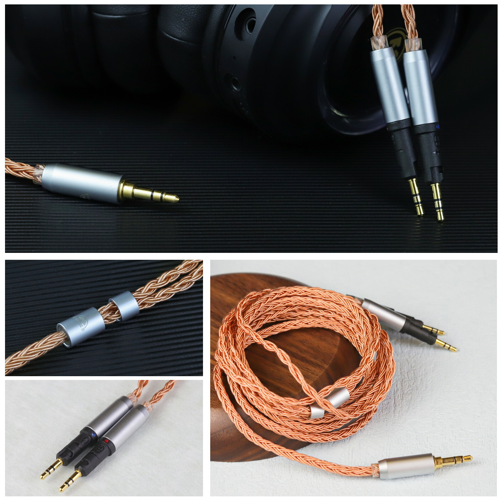 okcsc ZT16 ATH-R70xa ATH R70X ヘッドホン ケーブル イヤホン リケーブル 交換リケーブル 交換ケーブル イヤホン ヘッドホン用 16芯 高純度無酸素銅 ATH R70X などに対応 2.5mm 3.5m 4.4mm