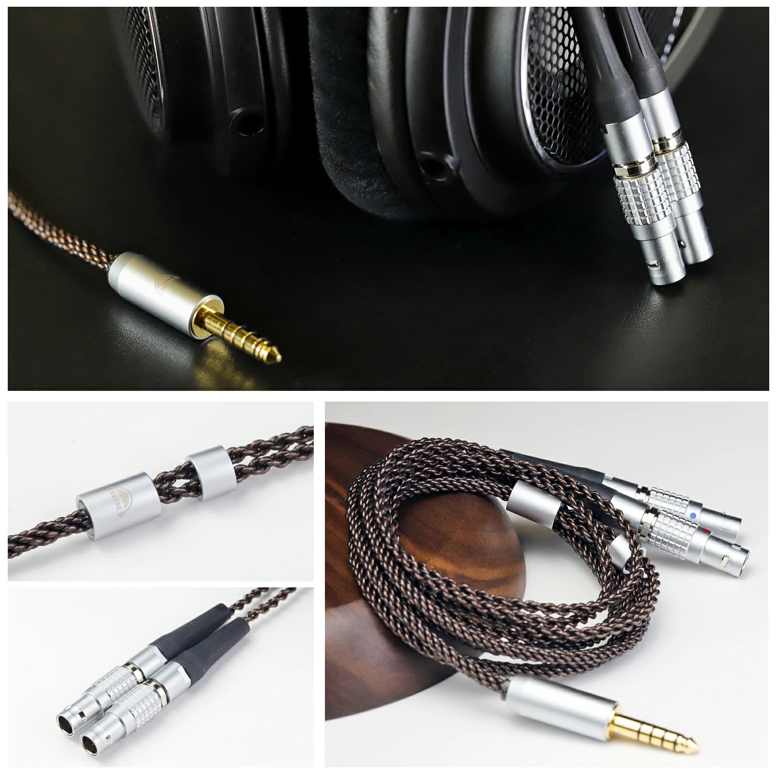 okcsc ZT8 リケーブル Focal Utopia ケーブル イヤホンケーブル 無酸素銅 8芯 純銅 Focal Utopia Focal NEW Utopia 2022などに適合する 2.5mm 3.5mm 4.4mm