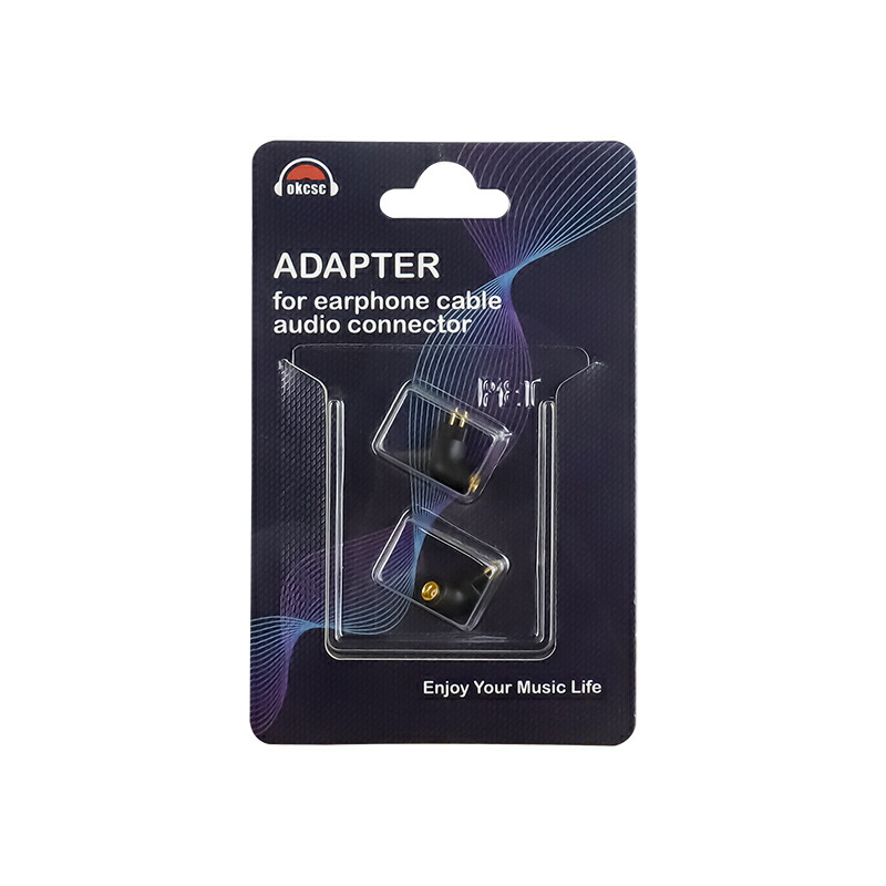 okcsc mmcx 変換コネクター コネクターキット 2Pinコネクタ  mmcx (リケーブル側) to0.78mm (イヤホン側) アダプタ リケーブル側 mmcxコネクターのケーブル/アップグレードケーブル イヤホン側  ZS3E・BA10・ZSA・ZSR・AZLA・IM1・V60・V20・V10を含めて市場多数の0.78mm機種