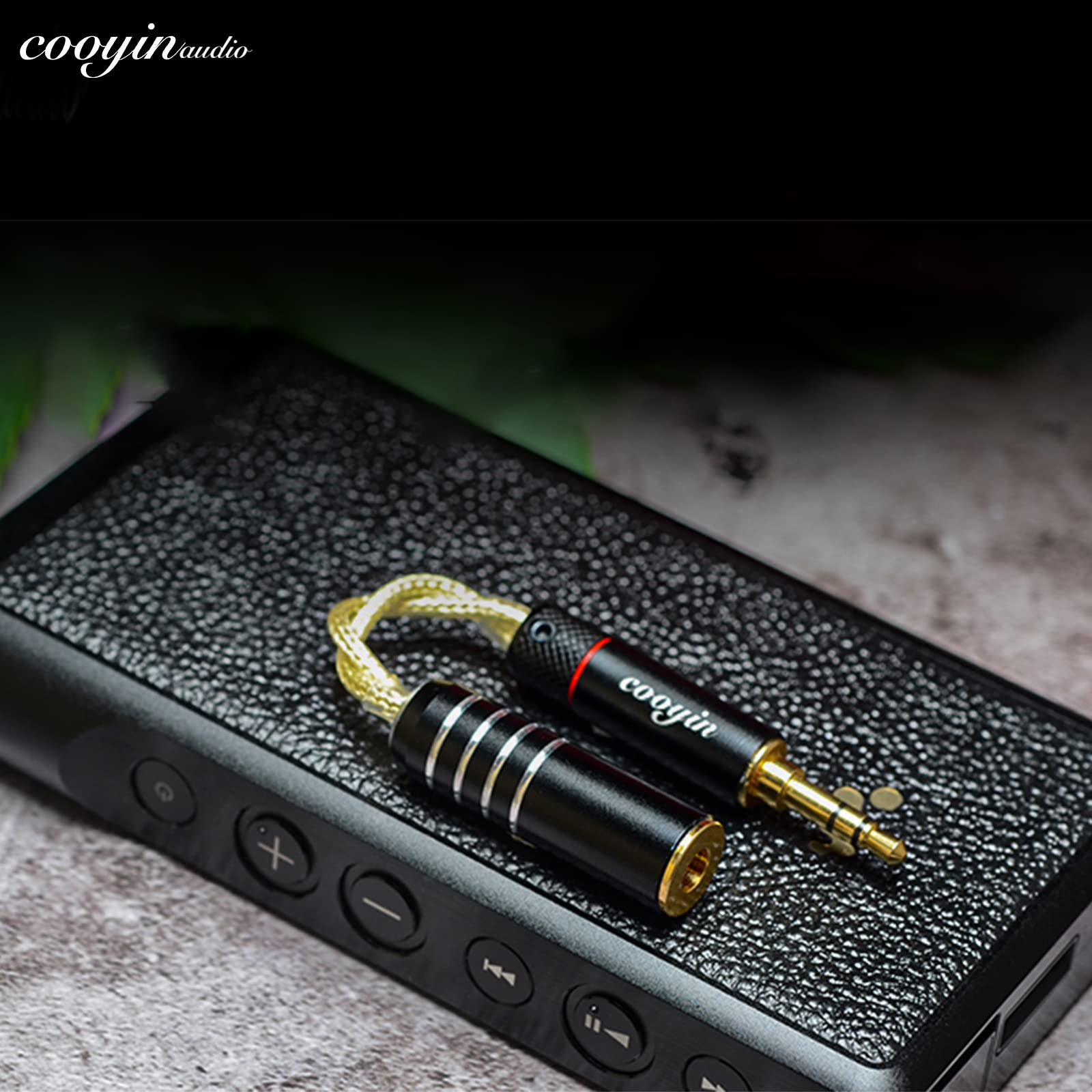 cooyin 変換ケーブル イヤホンジャック 変換 2.5mm/3.5mm/4.4mm  （オス）- 2.5mm/3.5mm/4.4mm（メス） Litz Wire 銀メッキ単結晶銅導体 金メッキ イヤホン・ヘッドホン、アンプ、オーディオプレーヤー等に適用