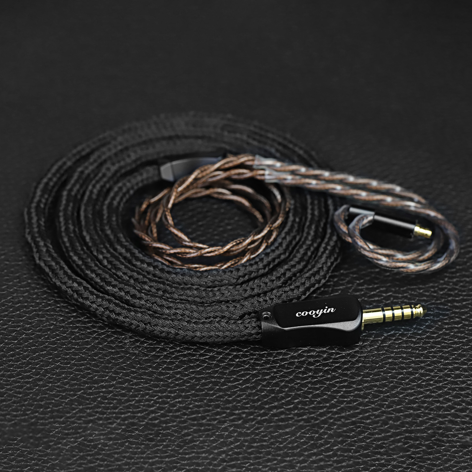 cooyin 醇音Pro リケーブル MMCX IE300 IE100PRO  2PINケーブル イヤホン HIFI音質  単結晶銀 Litz編み込み構造 Shure SE215 JVC HA-FX850 SENNHEISER IE300/IE600/IE900 ATH-LS400 KZ ZSN などに適合する HiFi 音質 HiFi イヤホン 専用  2.5mm 3.5mm 4.4mm Type-C
