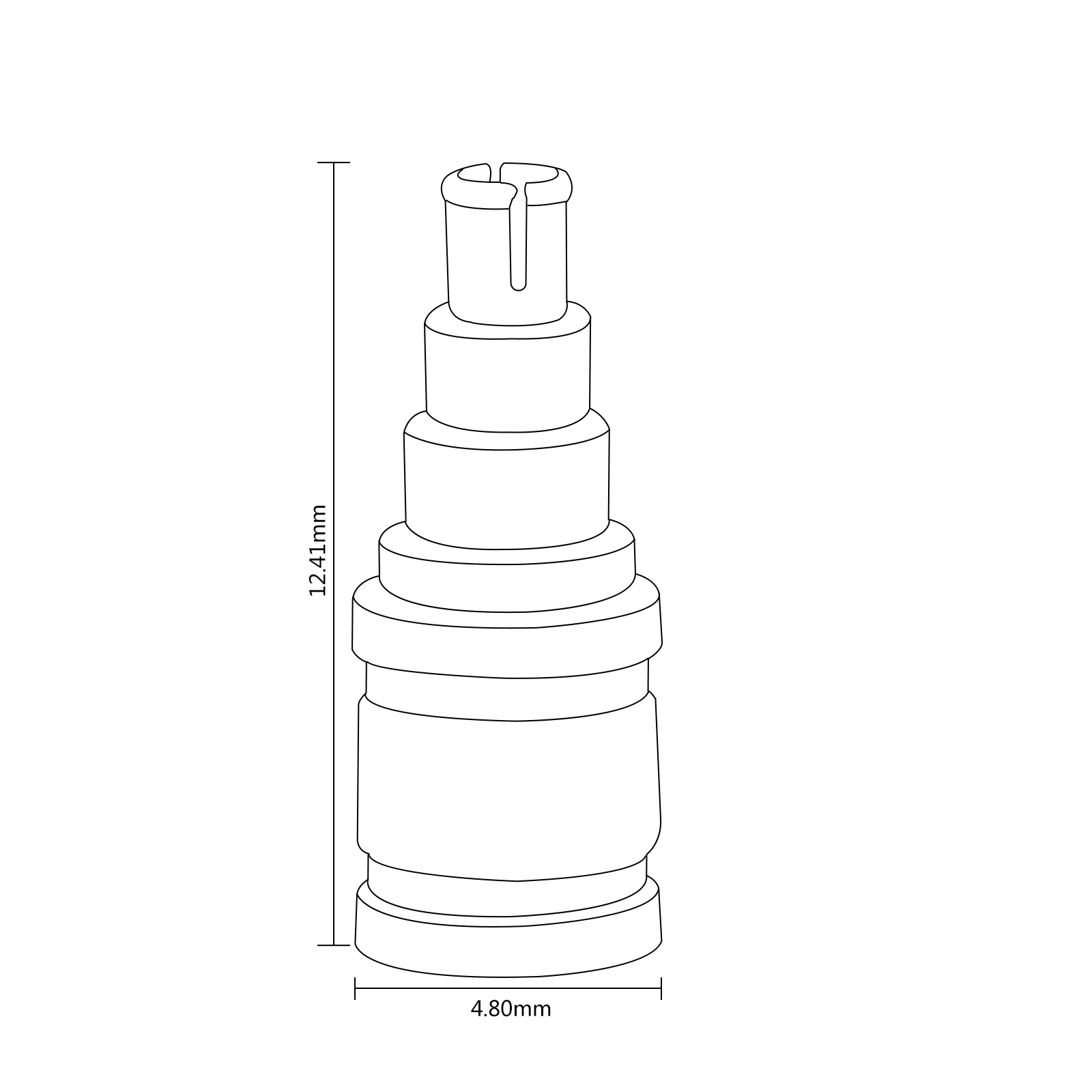 okcsc mmcx (リケーブル側) to IE40PRO (イヤホン側) 金属アダプター 金属コネクター 千住銀入り錫はんだ 金メッキプラグ 統合成形技術 音質劣化なし簡潔 精緻 線材テスト作業用 ミニタイプ