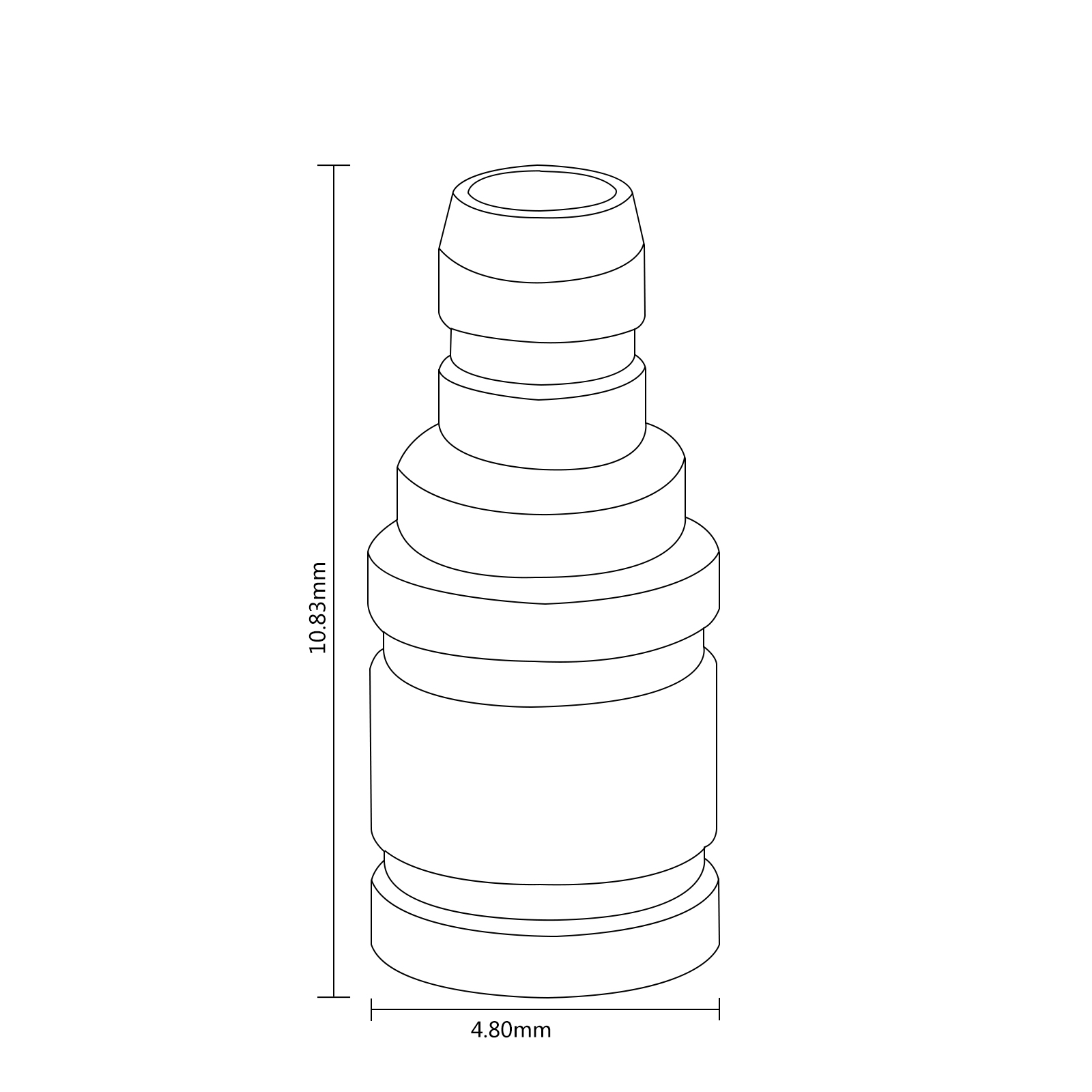 okcsc mmcx (リケーブル側) to IE500 (イヤホン側) 金属アダプター 金属コネクター 千住銀入り錫はんだ 金メッキプラグ 統合成形技術 音質劣化なし簡潔 精緻 線材テスト作業用 ミニタイプ