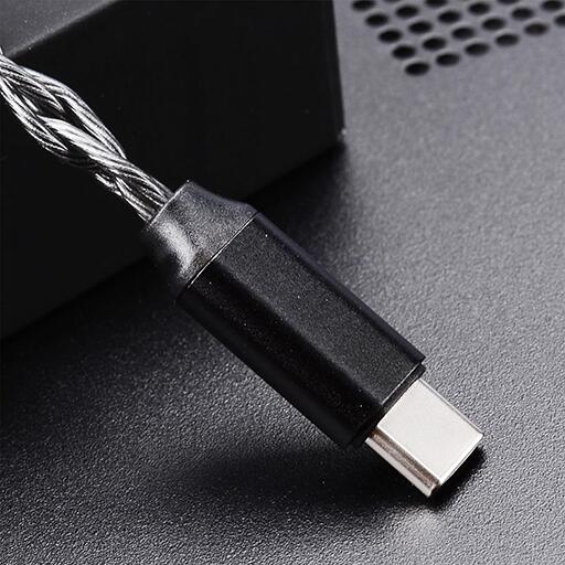 OKCSC F4 イヤホンケーブル 0.78 2PIN QDC 高純度OFC銀メッキ 高純度単結晶銅4芯リケーブル3.5MM 4.4MM TypeC KZ BA10/AS10/ZS10/ZSR/ZST/ED12/ES3/ES4/KZZS10などに対応