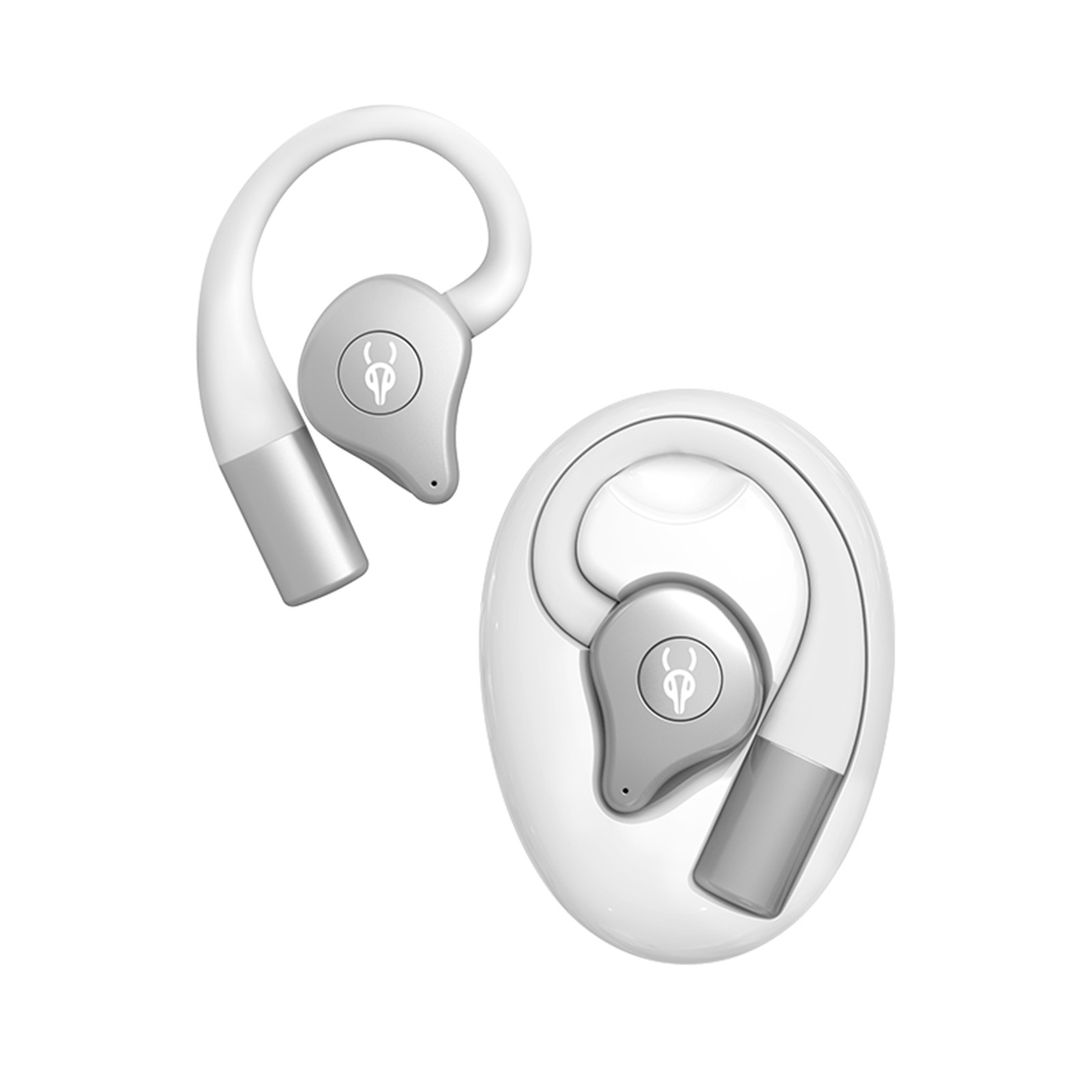 オープンイヤー ワイヤレスイヤホン Bluetooth5.4 耳を塞がない 8.6g超軽量 最大18時間再生 ハンズフリー通話 ノイズキャンセリング 音漏れ防止 防水 耳かたち工学設計 スポーツイヤホン 落ちない 耳掛け マイク付き Hi-Fi音質