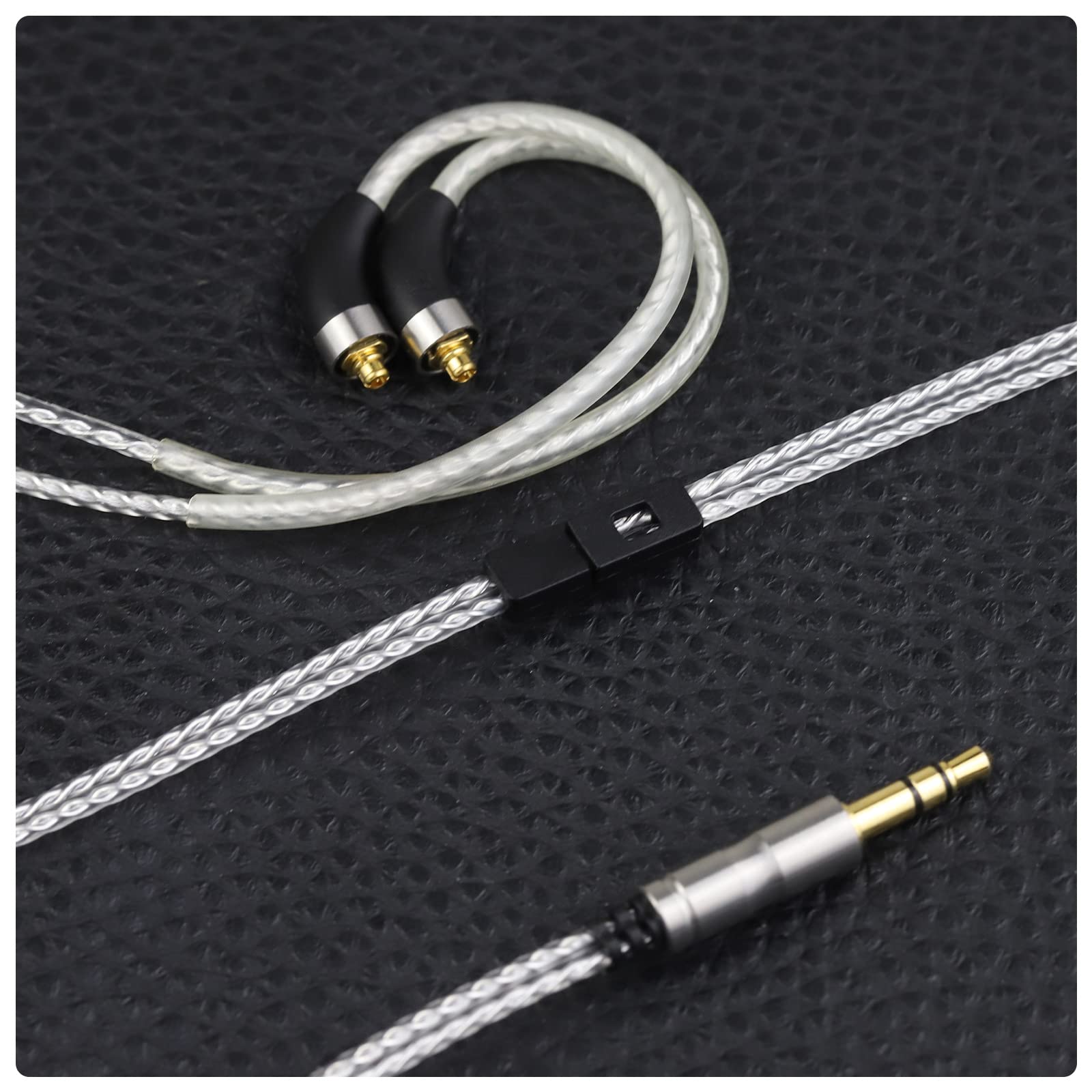 3APLUS A90S  A90SM  リケーブル mmcx イヤホンケーブル 3.5mm 銀メッキ 高純度単結晶銅 4芯 1.2m長さ シルバー