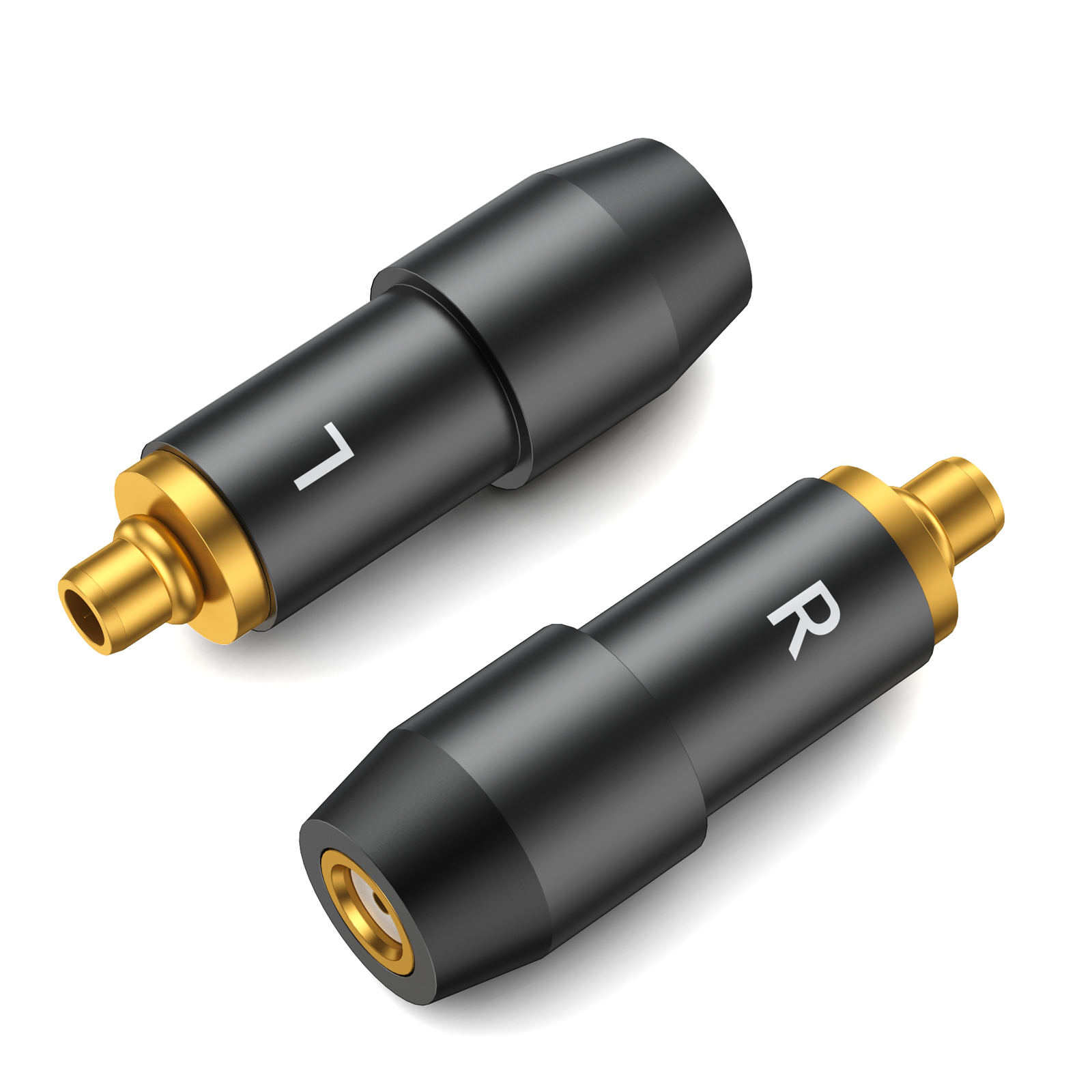 okcsc MMCX (リケーブル側) to SRH1840 (イヤホン側) アダプター コネクター スライダー 金メッキプラグ 統合成形技術 音質劣化なし簡潔 精緻 線材テスト作業用 ミニタイプ SHURE SRH1440 SRH1840 SRH1540に対応