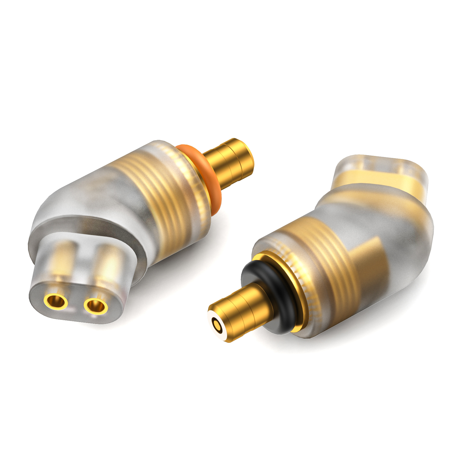 okcsc QDC 2pin (リケーブル側) to IPX (イヤホン側) アダプター コネクター 金メッキプラグ 統合成形技術 音質劣化なし簡潔 精緻 線材テスト作業用 ミニタイプ ETYMOTIC EVO UE PREMIER WESTONE PRO X用 SHUOER CONDUCTOR SINGER SOLOIST EJ07 TAPE PROに対応