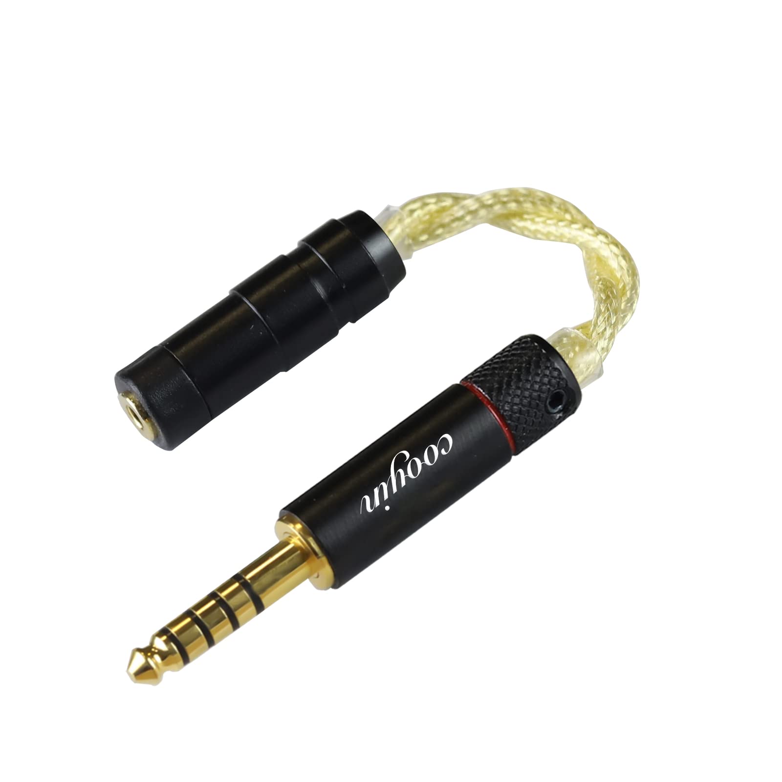 cooyin 変換ケーブル イヤホンジャック 変換 2.5mm/3.5mm/4.4mm  （オス）- 2.5mm/3.5mm/4.4mm（メス） Litz Wire 銀メッキ単結晶銅導体 金メッキ イヤホン・ヘッドホン、アンプ、オーディオプレーヤー等に適用