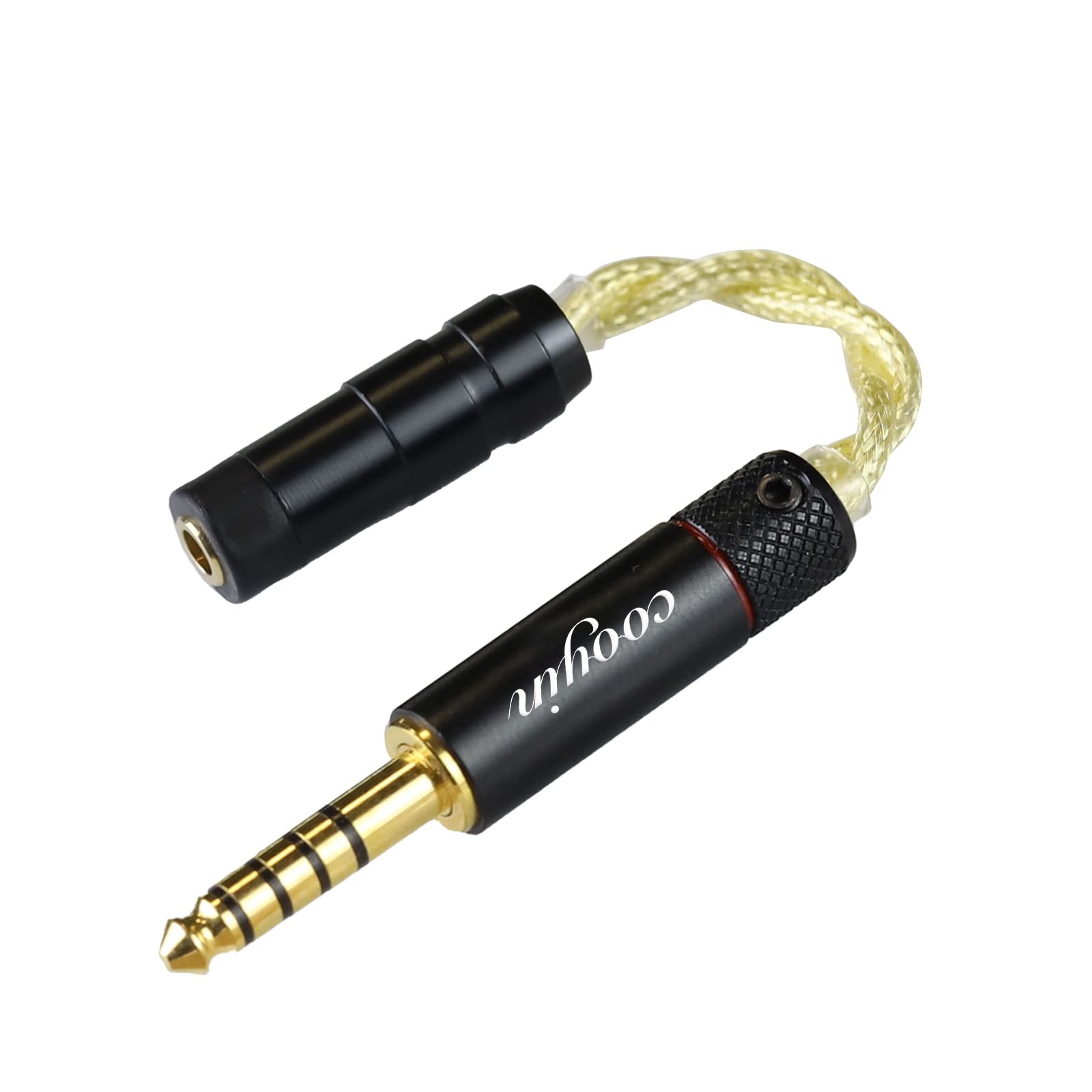 cooyin 変換ケーブル イヤホンジャック 変換 2.5mm/3.5mm/4.4mm  （オス）- 2.5mm/3.5mm/4.4mm（メス） Litz Wire 銀メッキ単結晶銅導体 金メッキ イヤホン・ヘッドホン、アンプ、オーディオプレーヤー等に適用