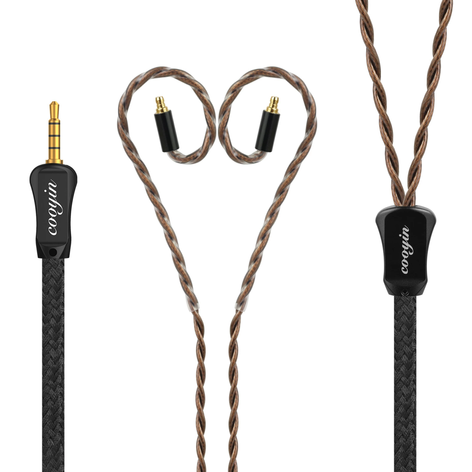 cooyin 醇音Pro リケーブル MMCX IE300 IE100PRO  2PINケーブル イヤホン HIFI音質  単結晶銀 Litz編み込み構造 Shure SE215 JVC HA-FX850 SENNHEISER IE300/IE600/IE900 ATH-LS400 KZ ZSN などに適合する HiFi 音質 HiFi イヤホン 専用  2.5mm 3.5mm 4.4mm Type-C