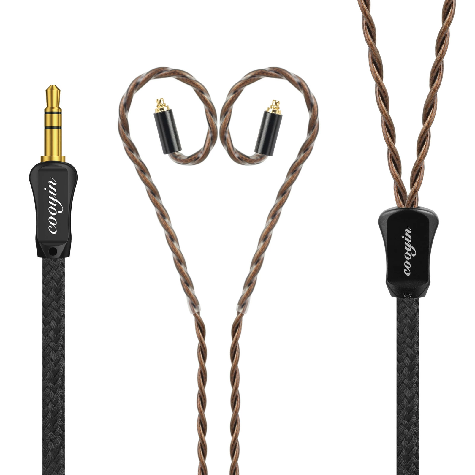 cooyin 醇音Pro リケーブル MMCX IE300 IE100PRO  2PINケーブル イヤホン HIFI音質  単結晶銀 Litz編み込み構造 Shure SE215 JVC HA-FX850 SENNHEISER IE300/IE600/IE900 ATH-LS400 KZ ZSN などに適合する HiFi 音質 HiFi イヤホン 専用  2.5mm 3.5mm 4.4mm Type-C