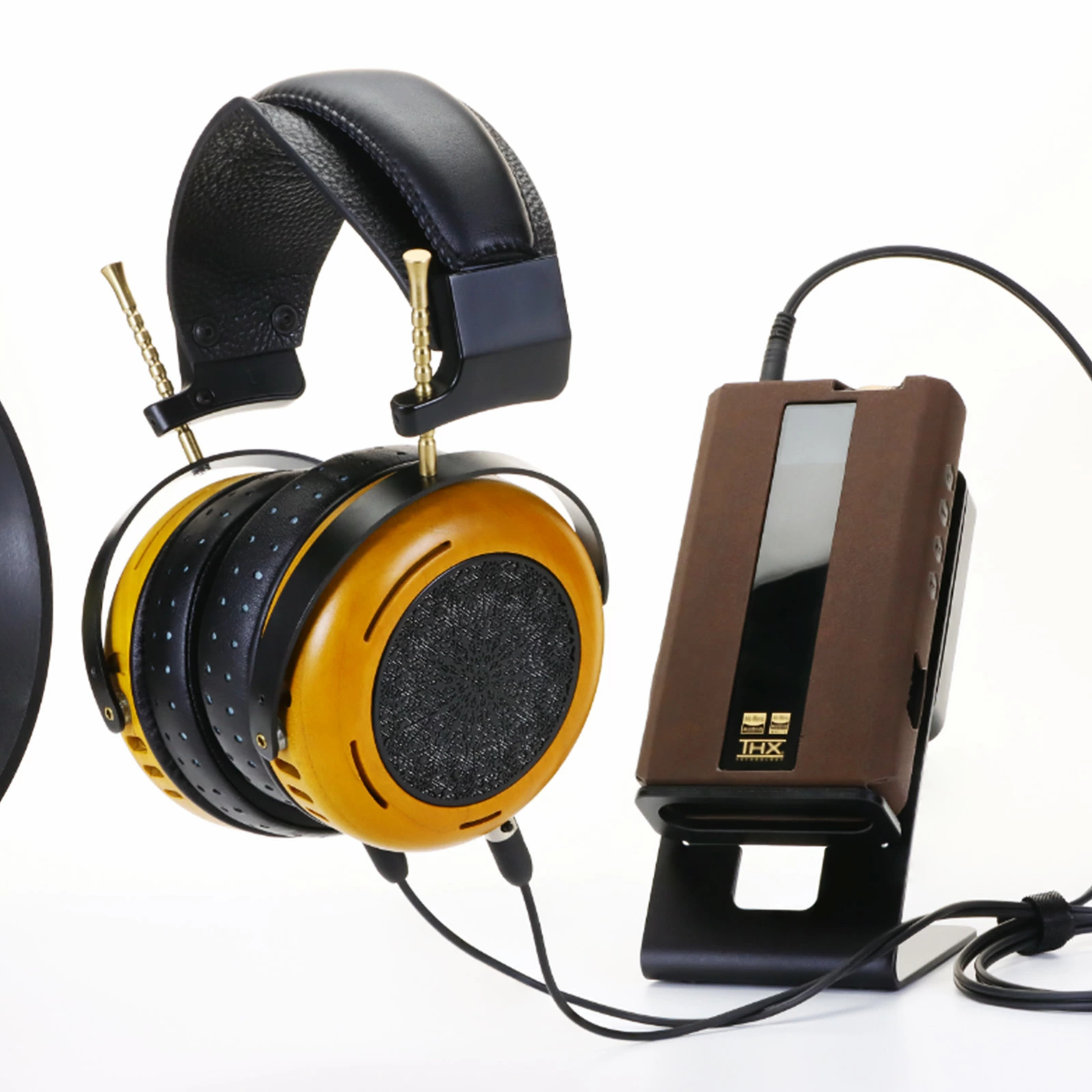 HD10 ヘッドホン オープン型 ワイヤレスヘッドホン   オーバーヘッドヘッドホン 木製 53mmドライバー 高音質 有線/無線両対応  木製 53mmベリリウム 高音質 オンイヤー レザー 高級感 大口径 プレゼント ギフト