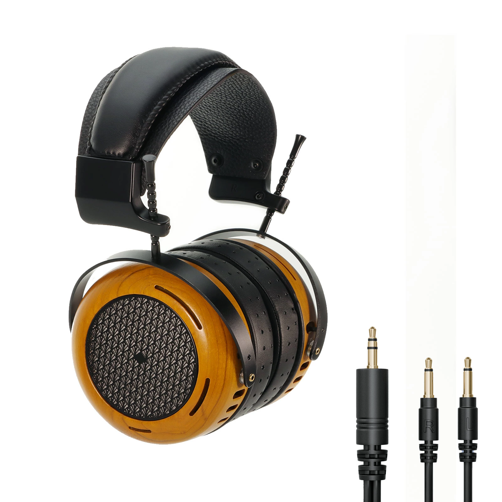 HD10 ヘッドホン オープン型 ワイヤレスヘッドホン   オーバーヘッドヘッドホン 木製 53mmドライバー 高音質 有線/無線両対応  木製 53mmベリリウム 高音質 オンイヤー レザー 高級感 大口径 プレゼント ギフト